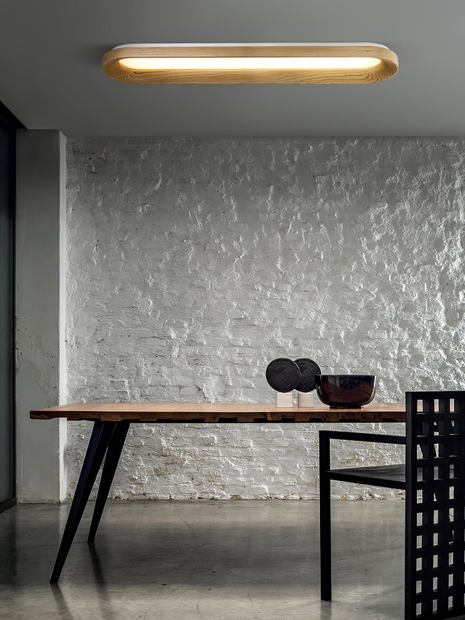Zatalel Modern Minimalist Flowing Cloud Wood Ceiling Lamp-Neutral Decor