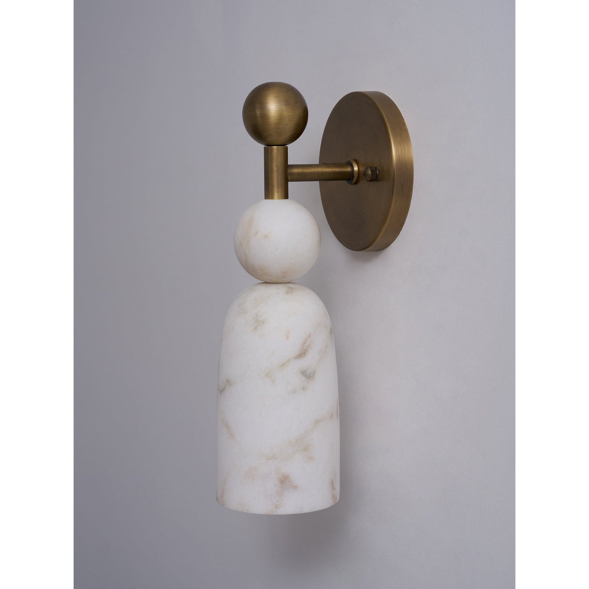 The Flume lamp as a decorative accent piece in a hallway.