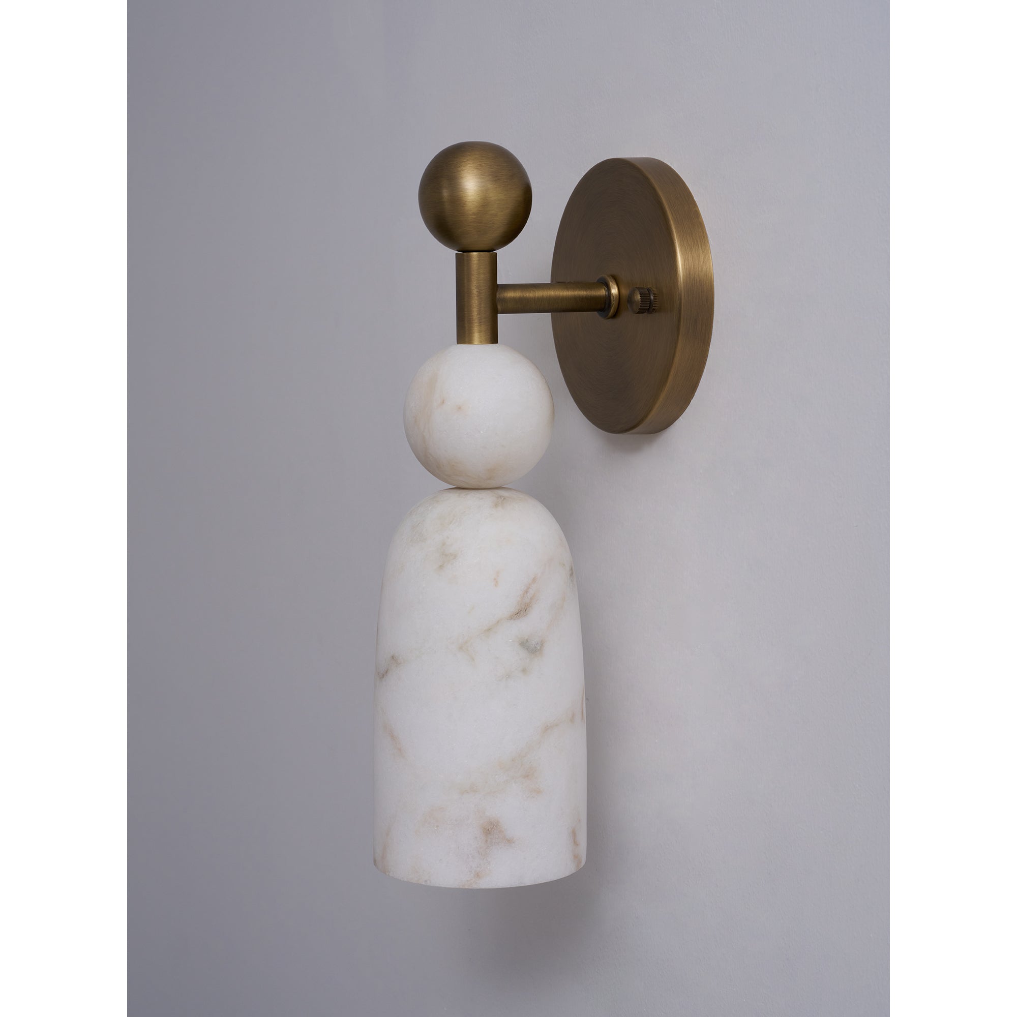 The Flume lamp as a decorative accent piece in a hallway.