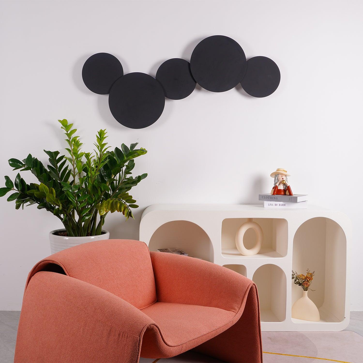 Arelis Geometric Disc Wall Lamp-Neutral Decor