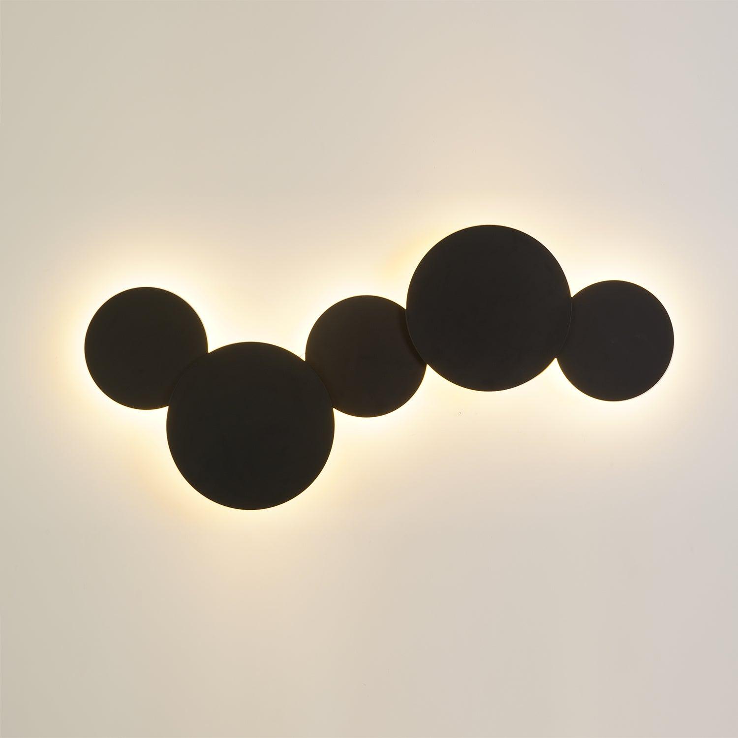 Arelis Geometric Disc Wall Lamp-Neutral Decor