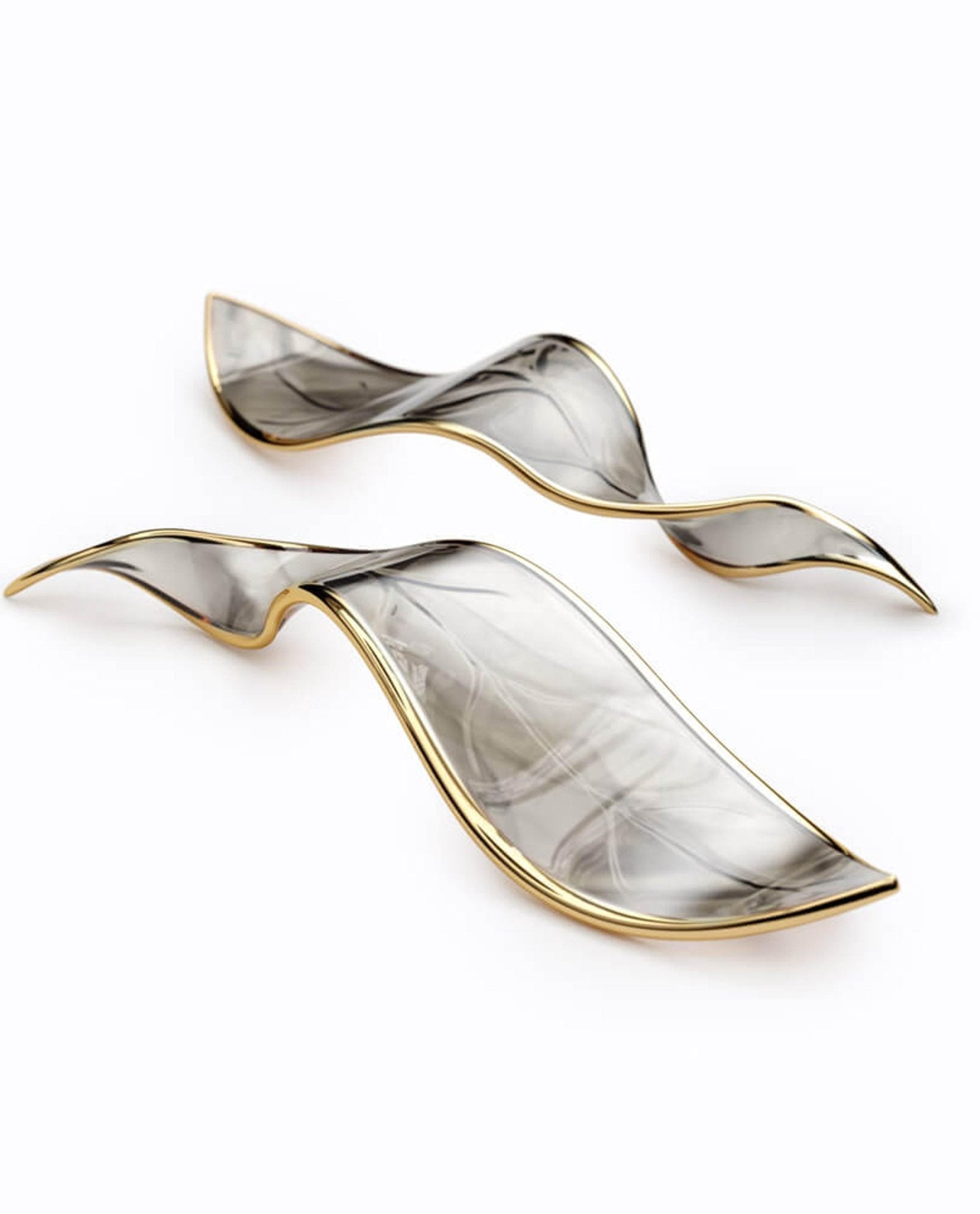 Lustra Chandelier Cascading Leaf Luxe-Neutral Decor