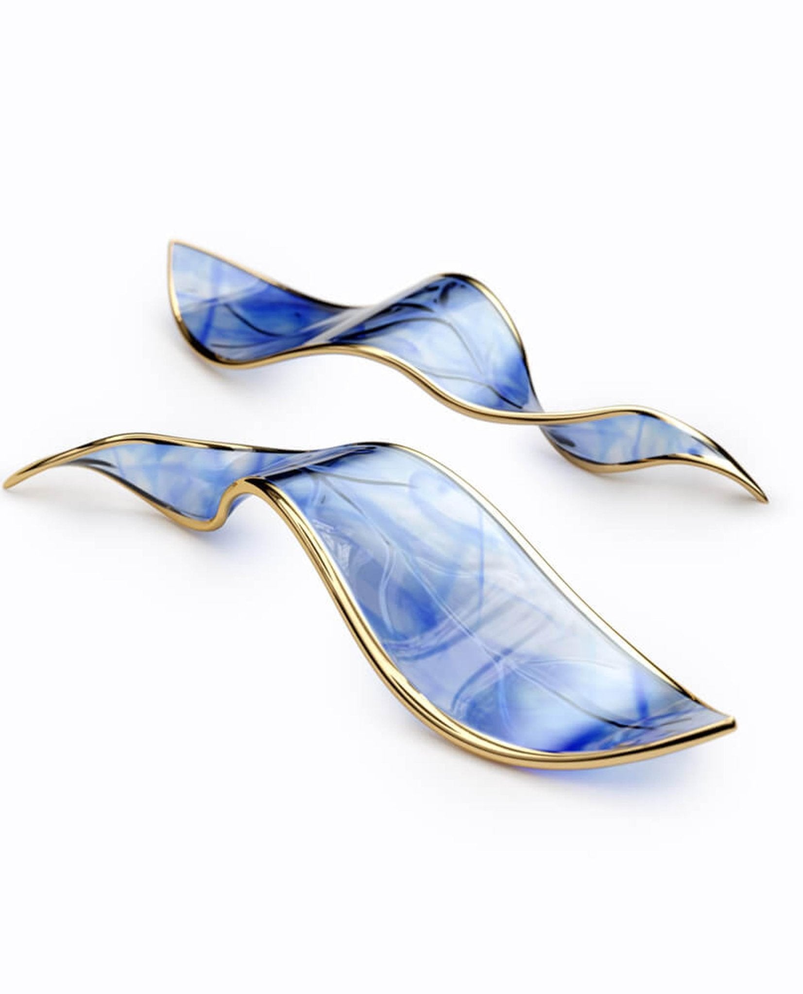 Lustra Chandelier Cascading Leaf Luxe-Neutral Decor
