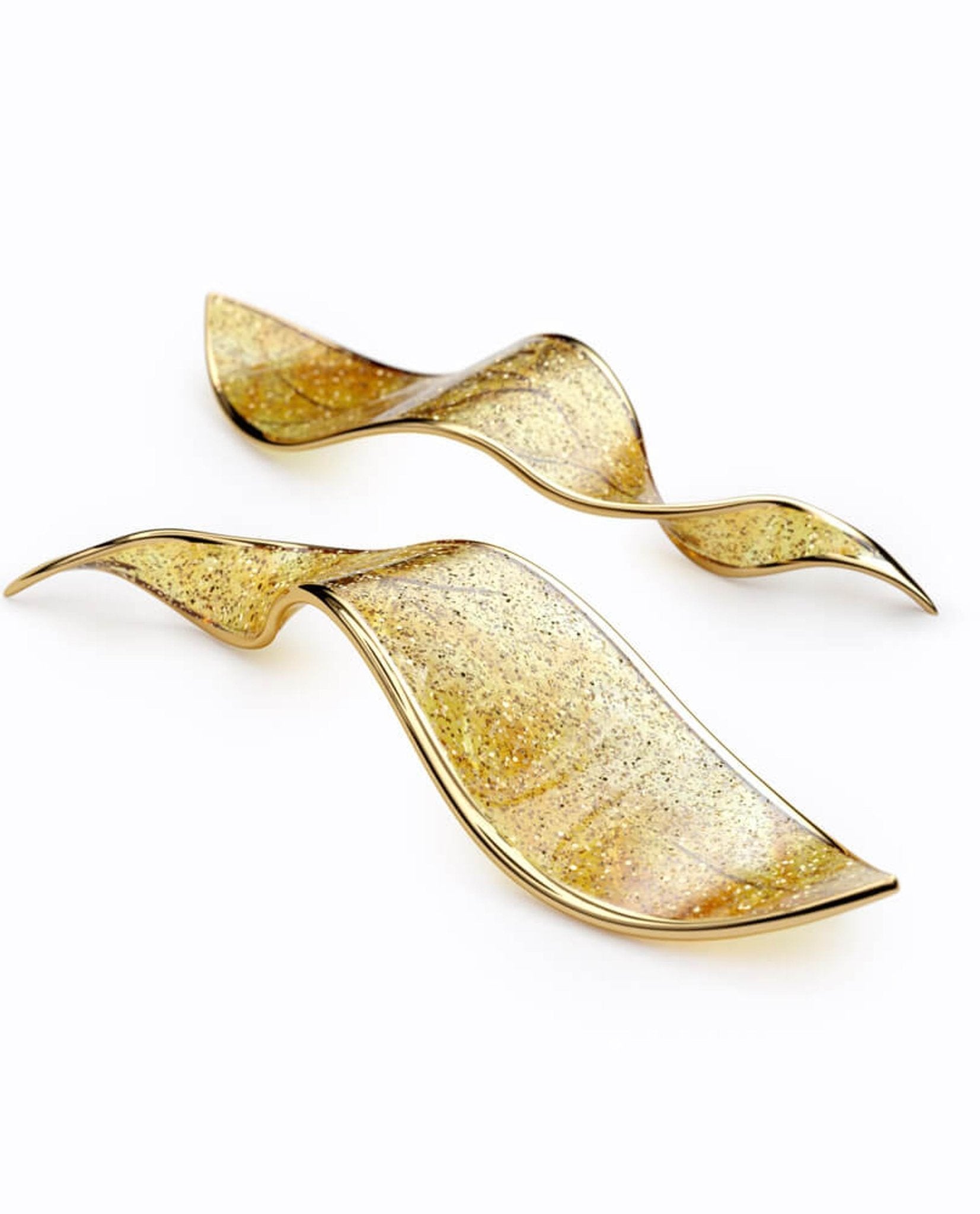 Lustra Chandelier Cascading Leaf Luxe-Neutral Decor