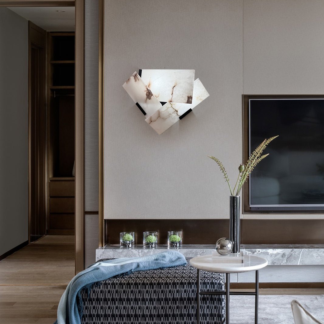 Quay Alabaster Wall Lamp-Neutral Decor