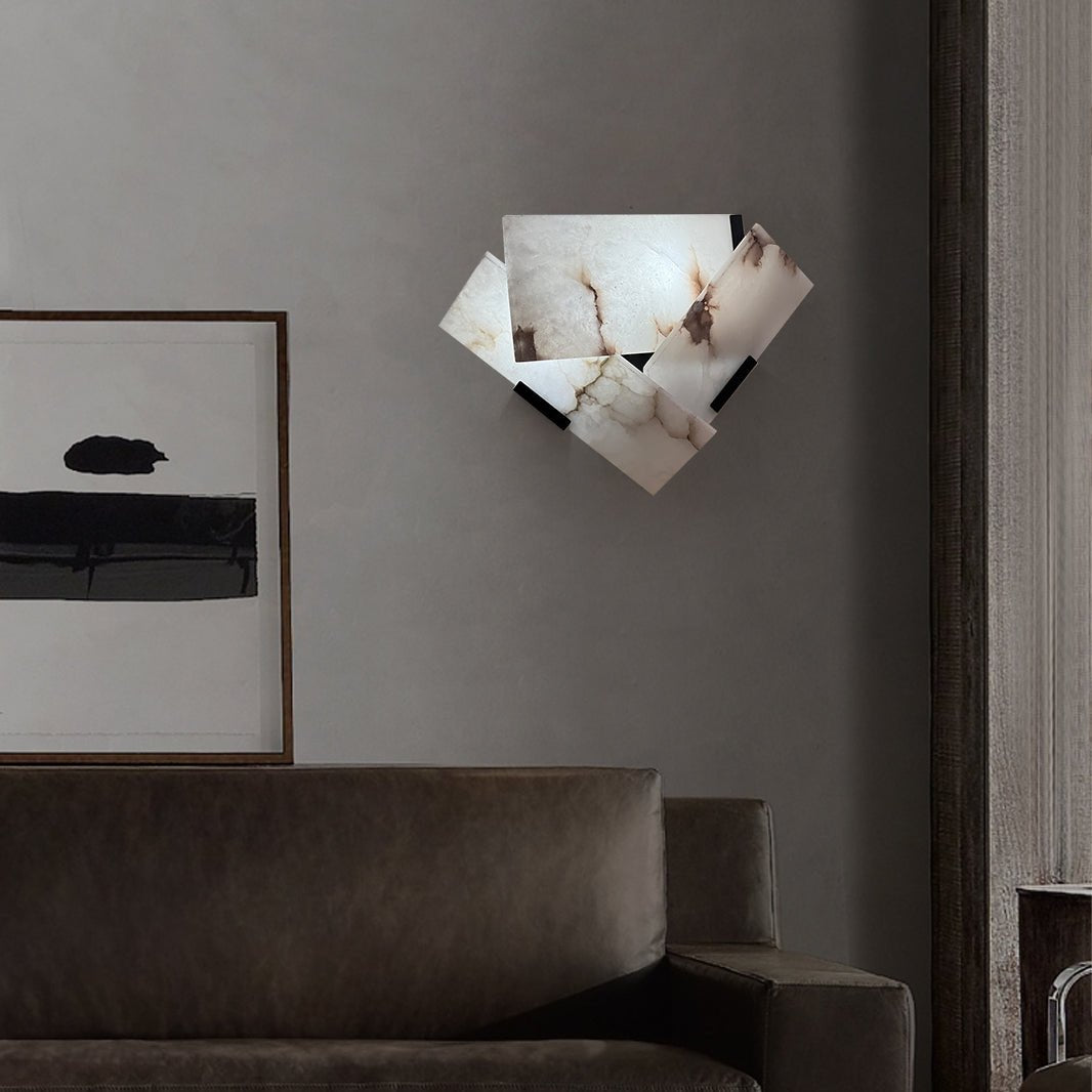 Quay Alabaster Wall Lamp-Neutral Decor