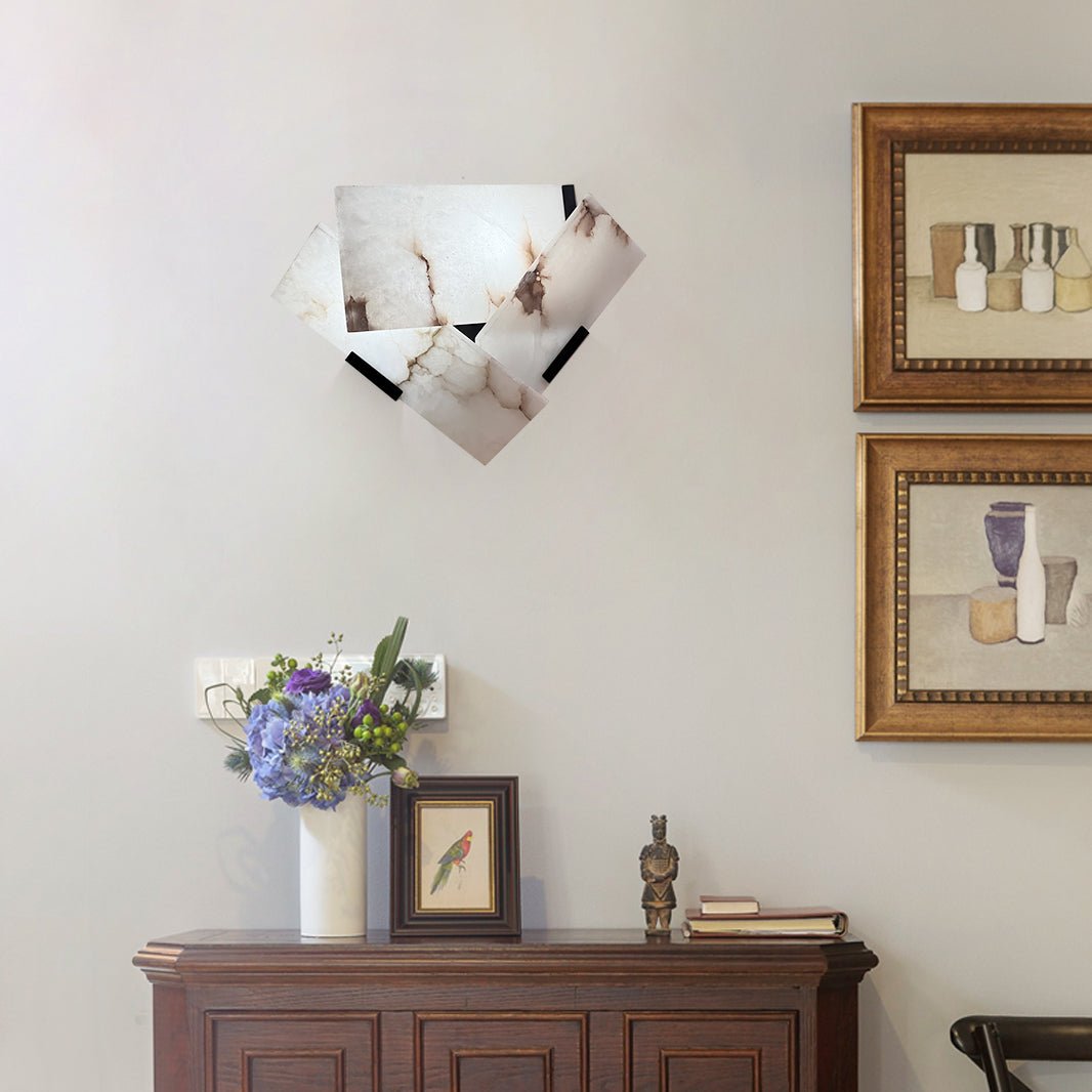 Quay Alabaster Wall Lamp-Neutral Decor