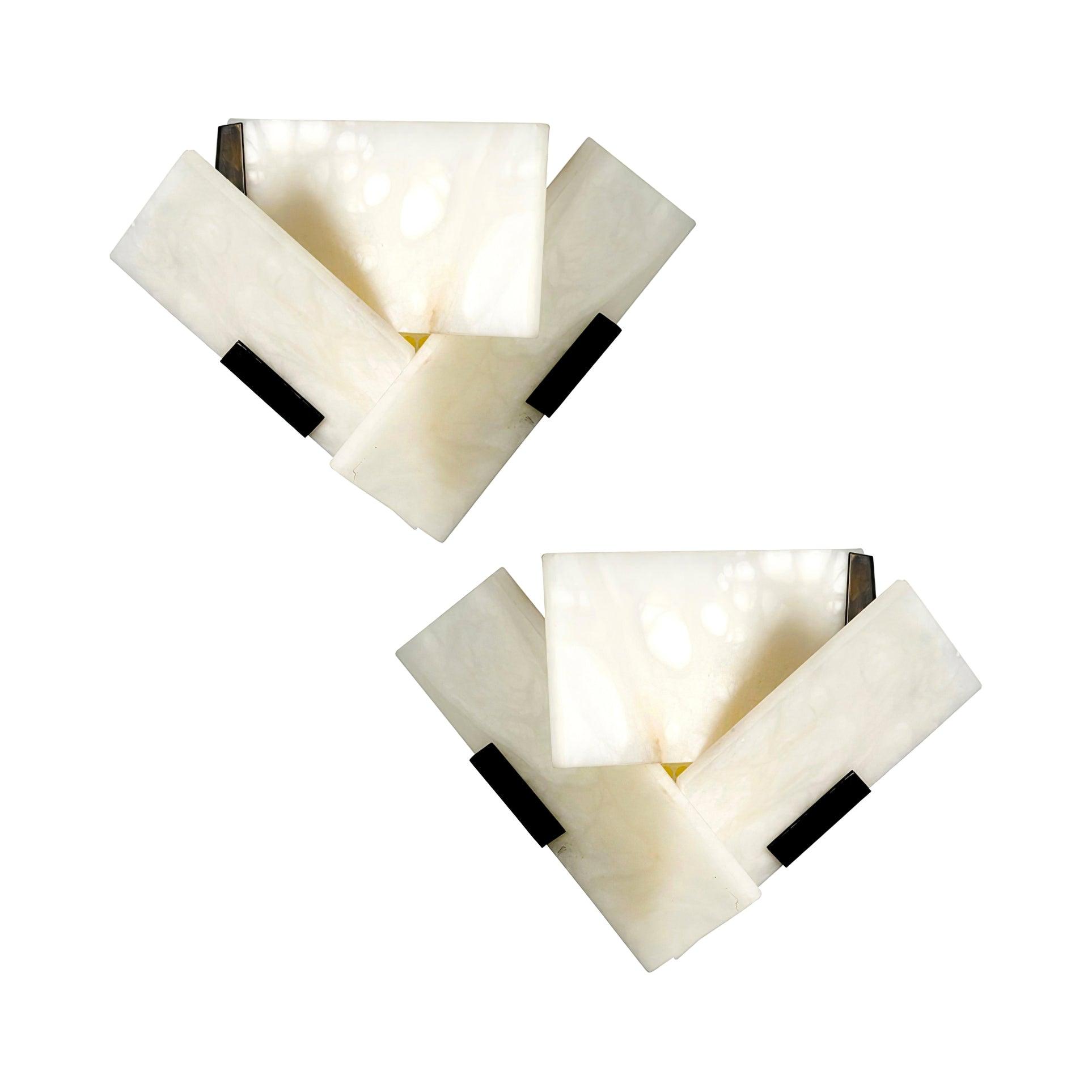 Quay Alabaster Wall Lamp-Neutral Decor