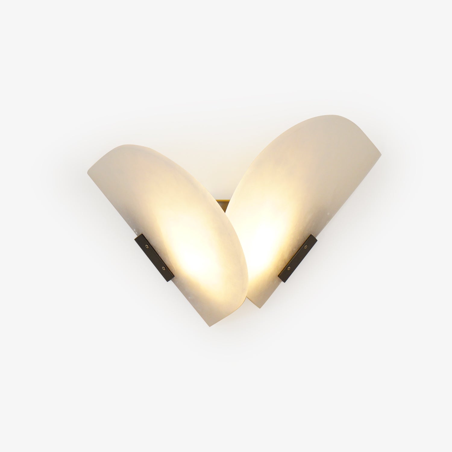Pase Heart Alabaster Wall Light-Neutral Decor