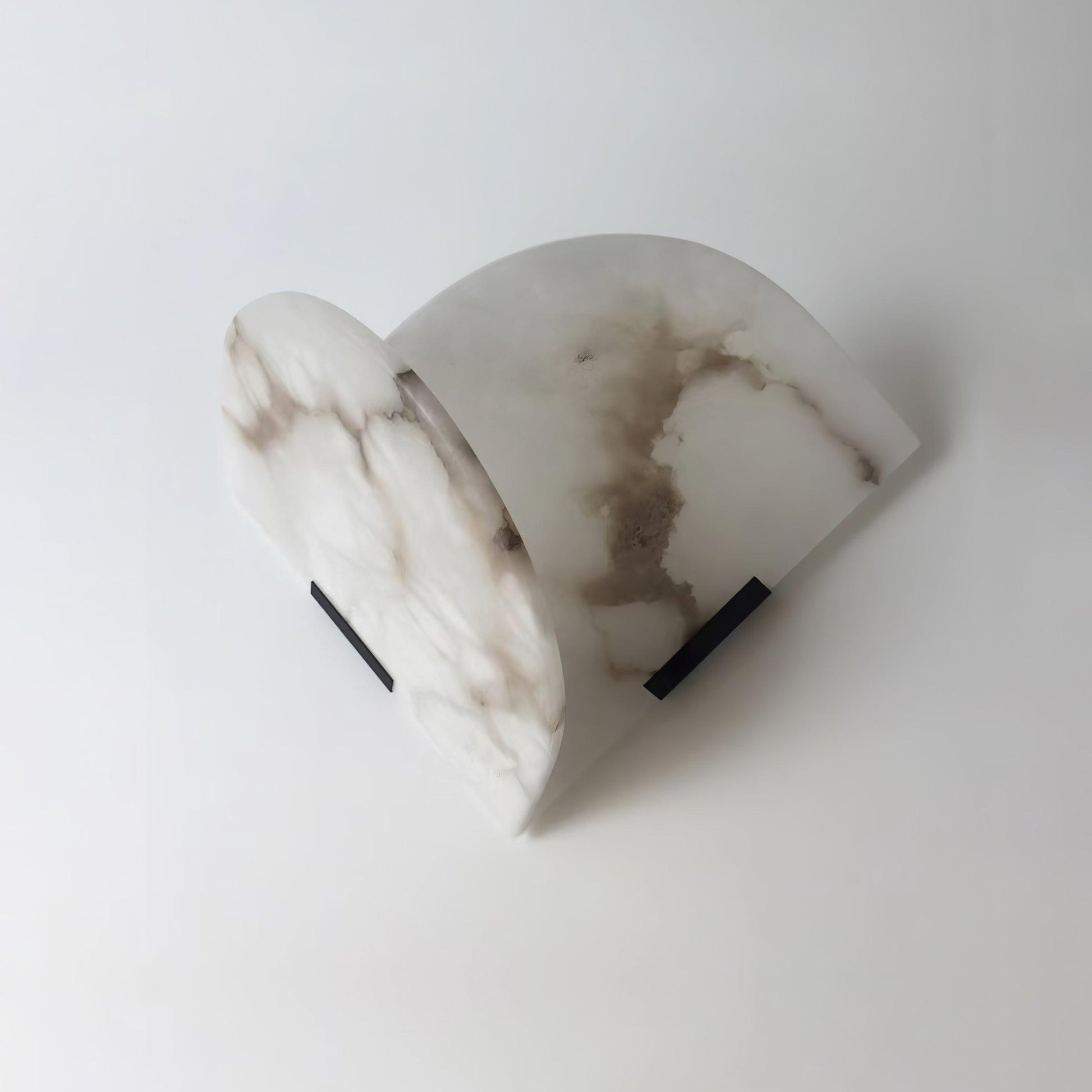 Pase Heart Alabaster Wall Light-Neutral Decor