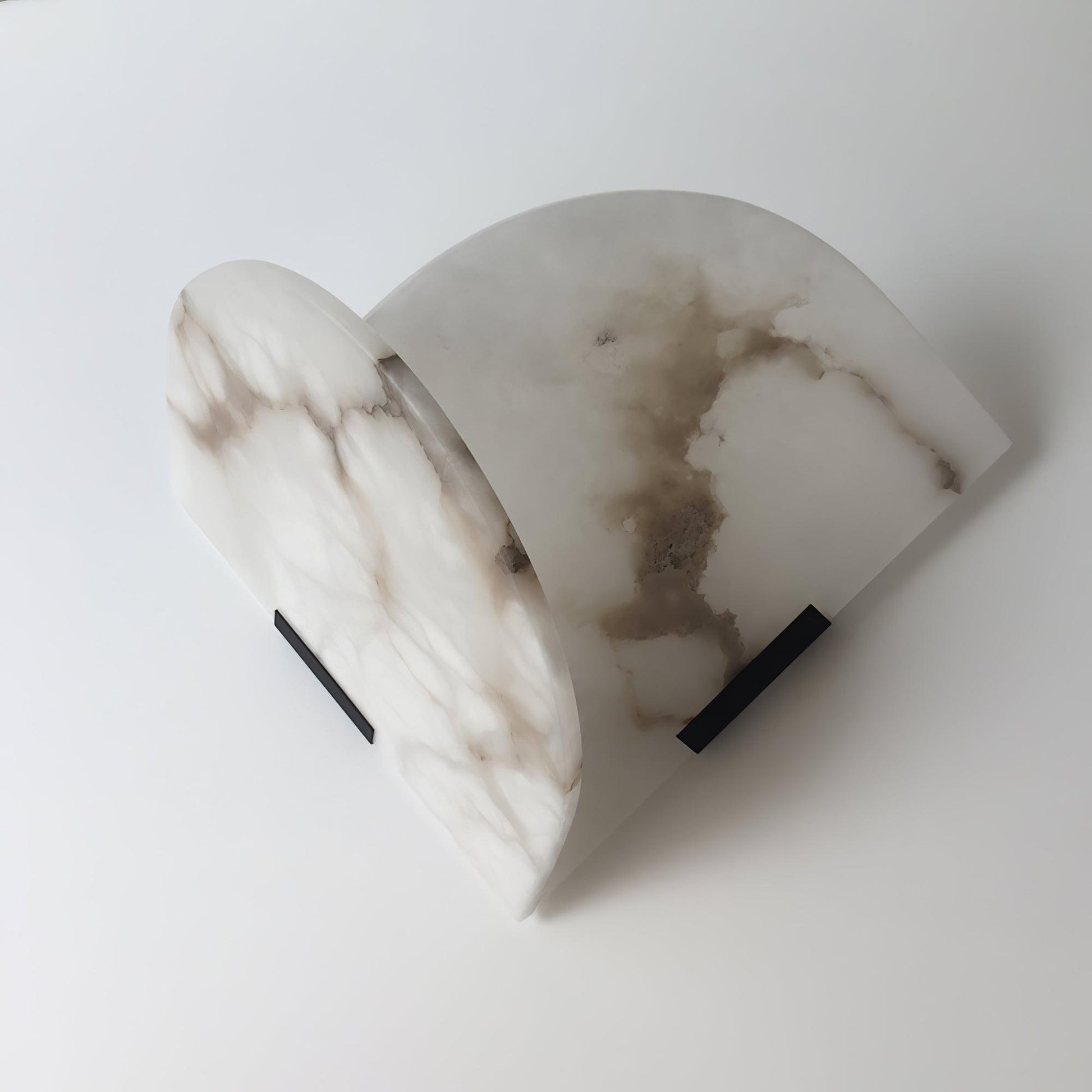 Pase Heart Alabaster Wall Light-Neutral Decor
