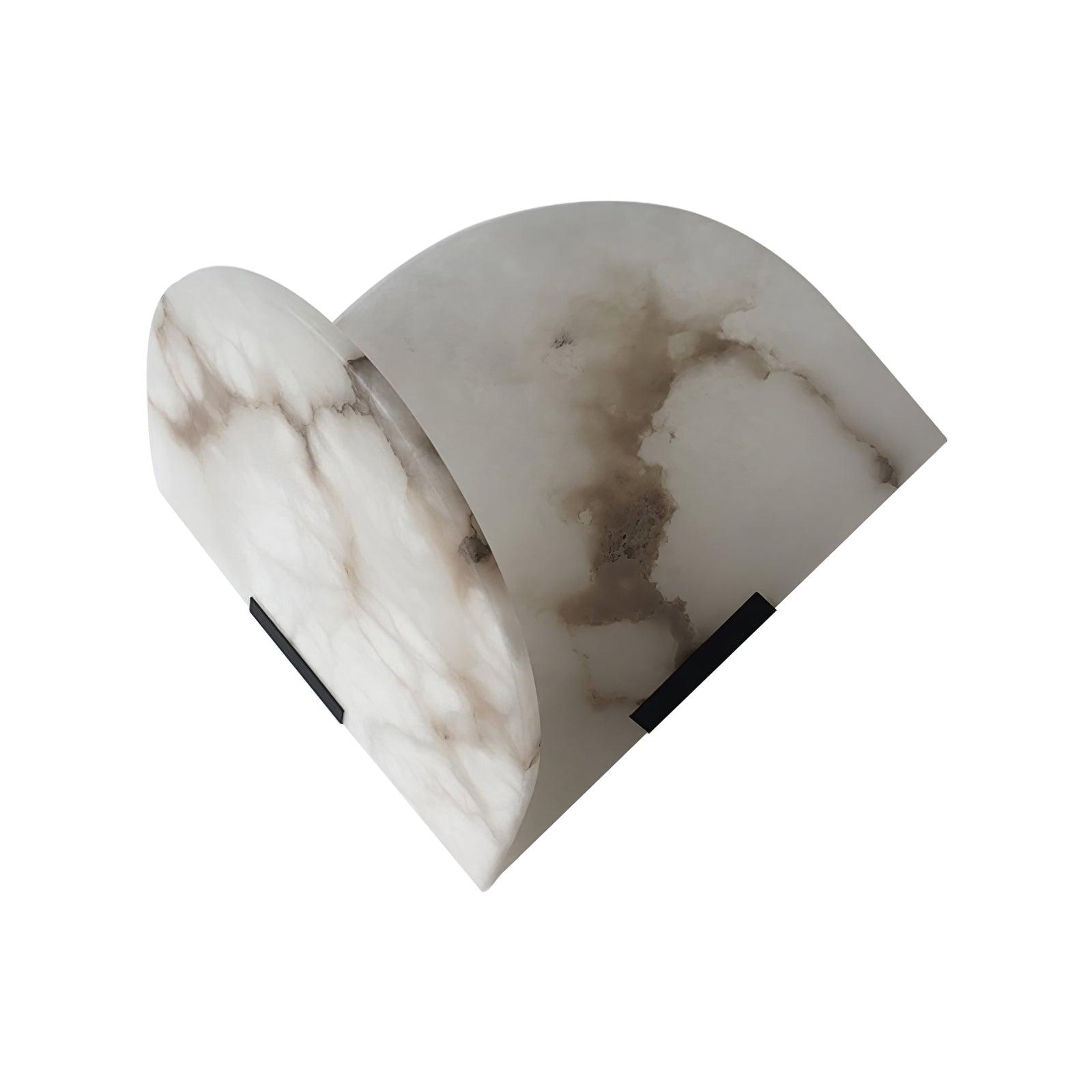 Pase Heart Alabaster Wall Light-Neutral Decor