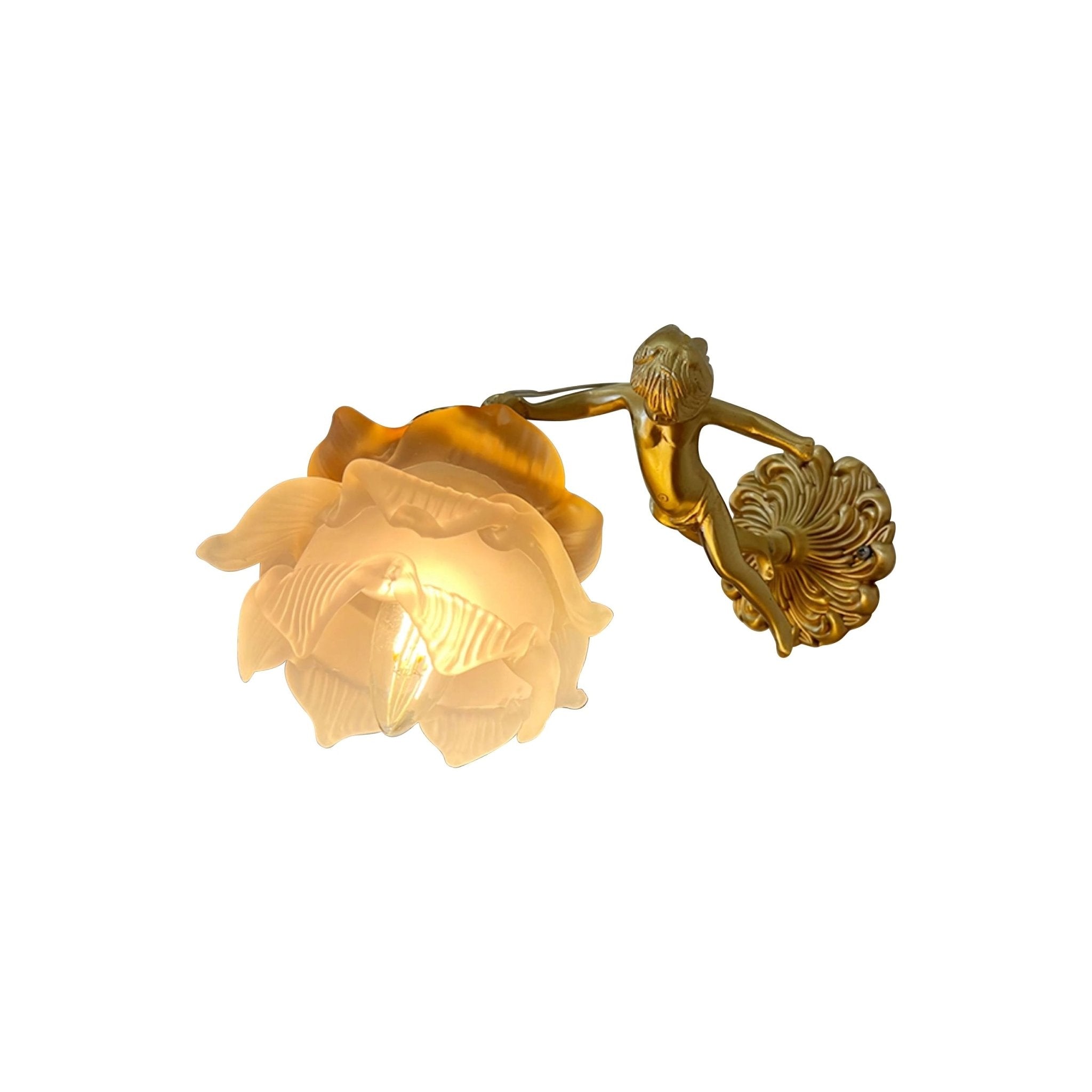 Bex Flying Angel Glass Wall Light-Neutral Decor