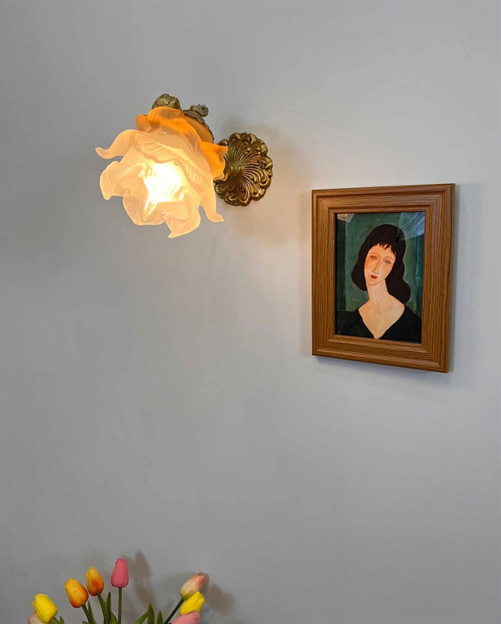 Bex Flying Angel Glass Wall Light-Neutral Decor