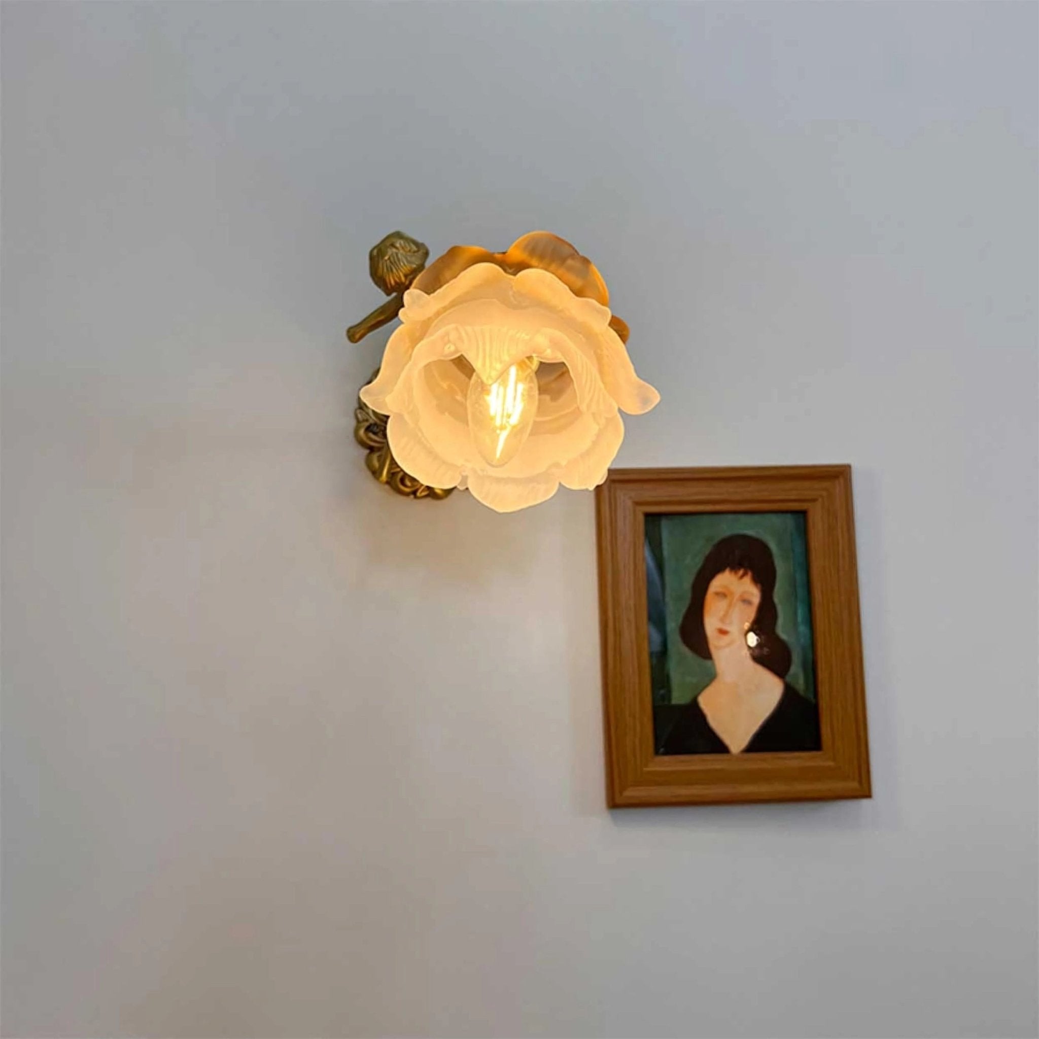 Bex Flying Angel Glass Wall Light-Neutral Decor