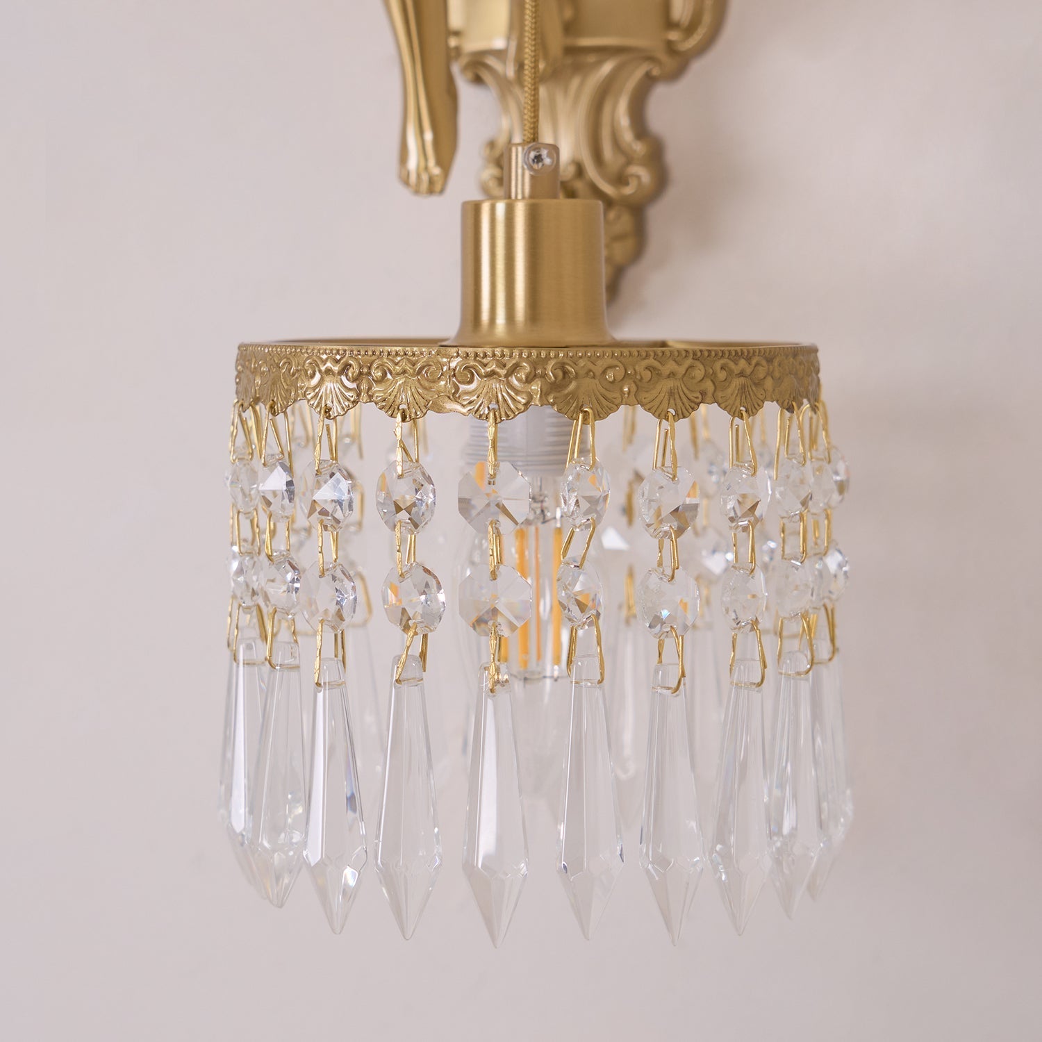 Bex Flying Angel Glass Wall Light-Neutral Decor
