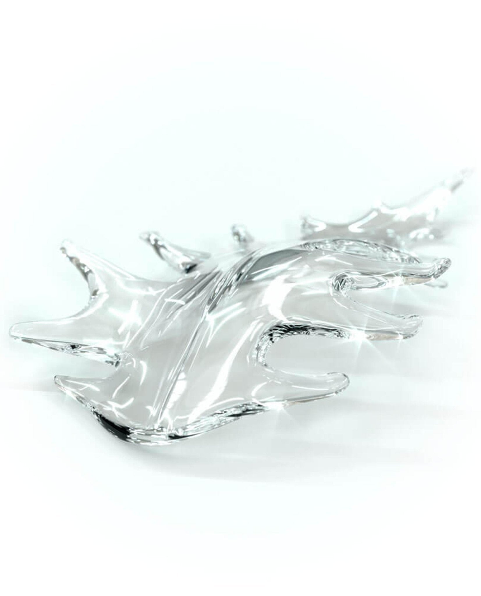 Cosolion Bird Amber Clear Glass Chandelier-Neutral Decor