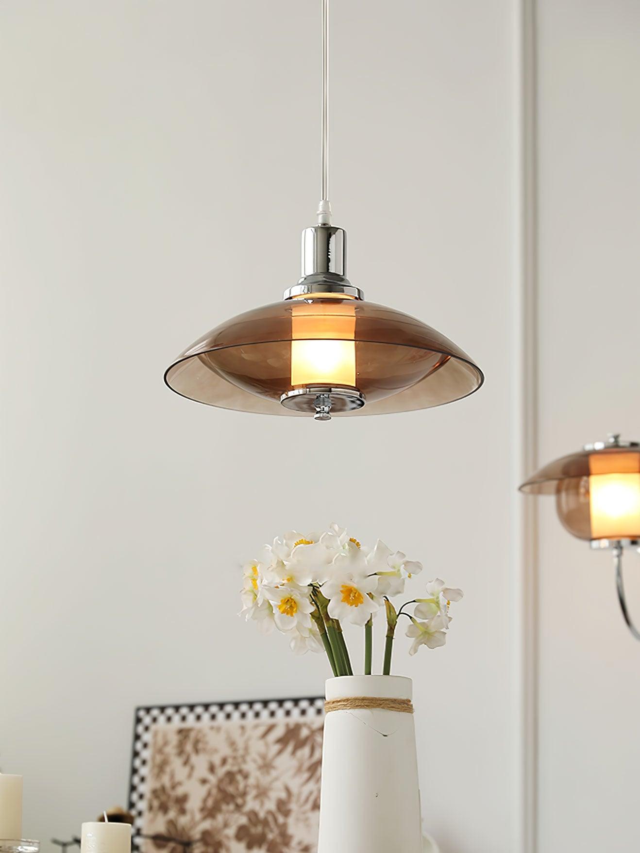 Aurelia Flying Saucer Pendant Light-Neutral Decor