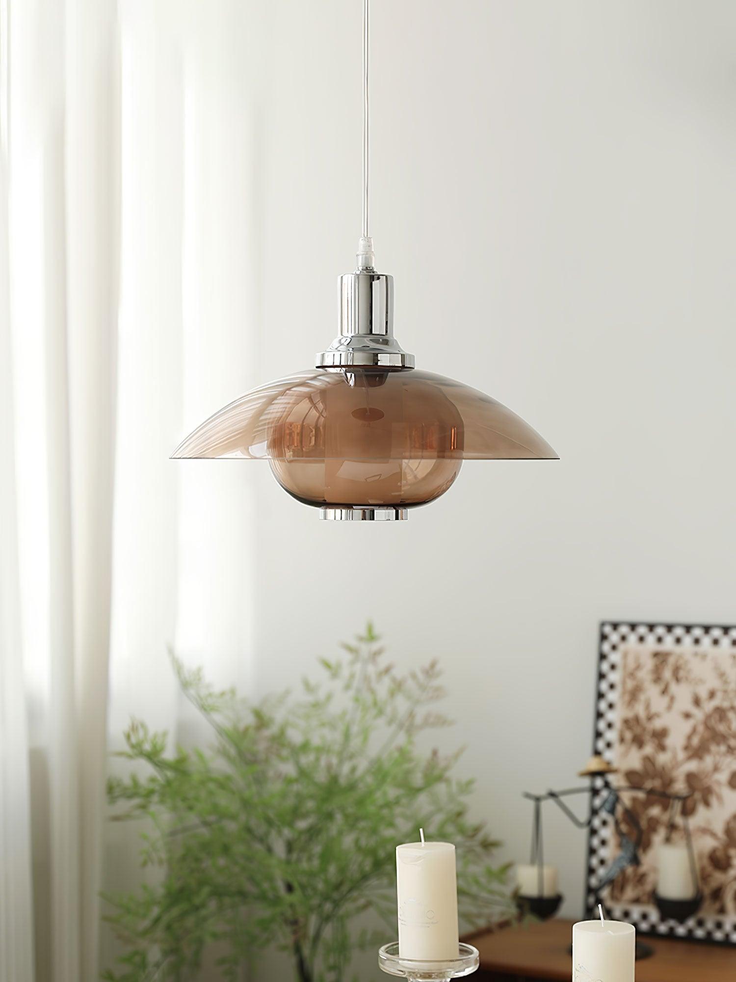Aurelia Flying Saucer Pendant Light-Neutral Decor