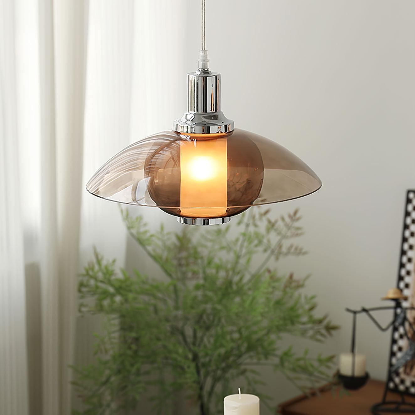 Aurelia Flying Saucer Pendant Light-Neutral Decor