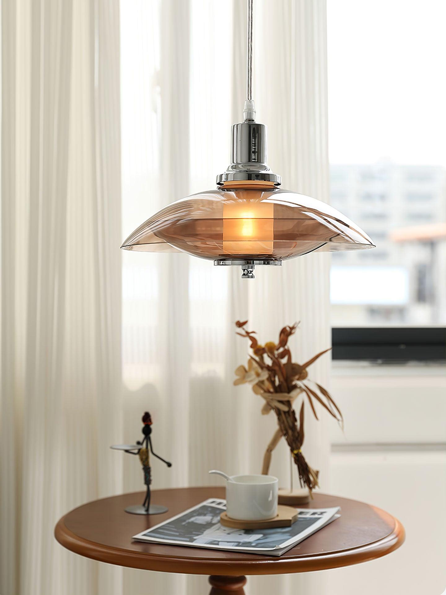 Aurelia Flying Saucer Pendant Light-Neutral Decor