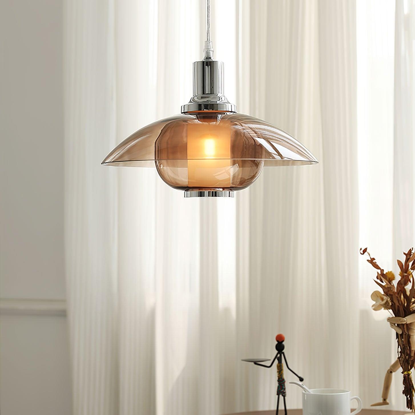 Aurelia Flying Saucer Pendant Light-Neutral Decor