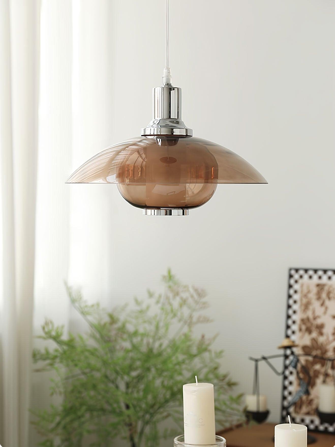 Aurelia Flying Saucer Pendant Light-Neutral Decor
