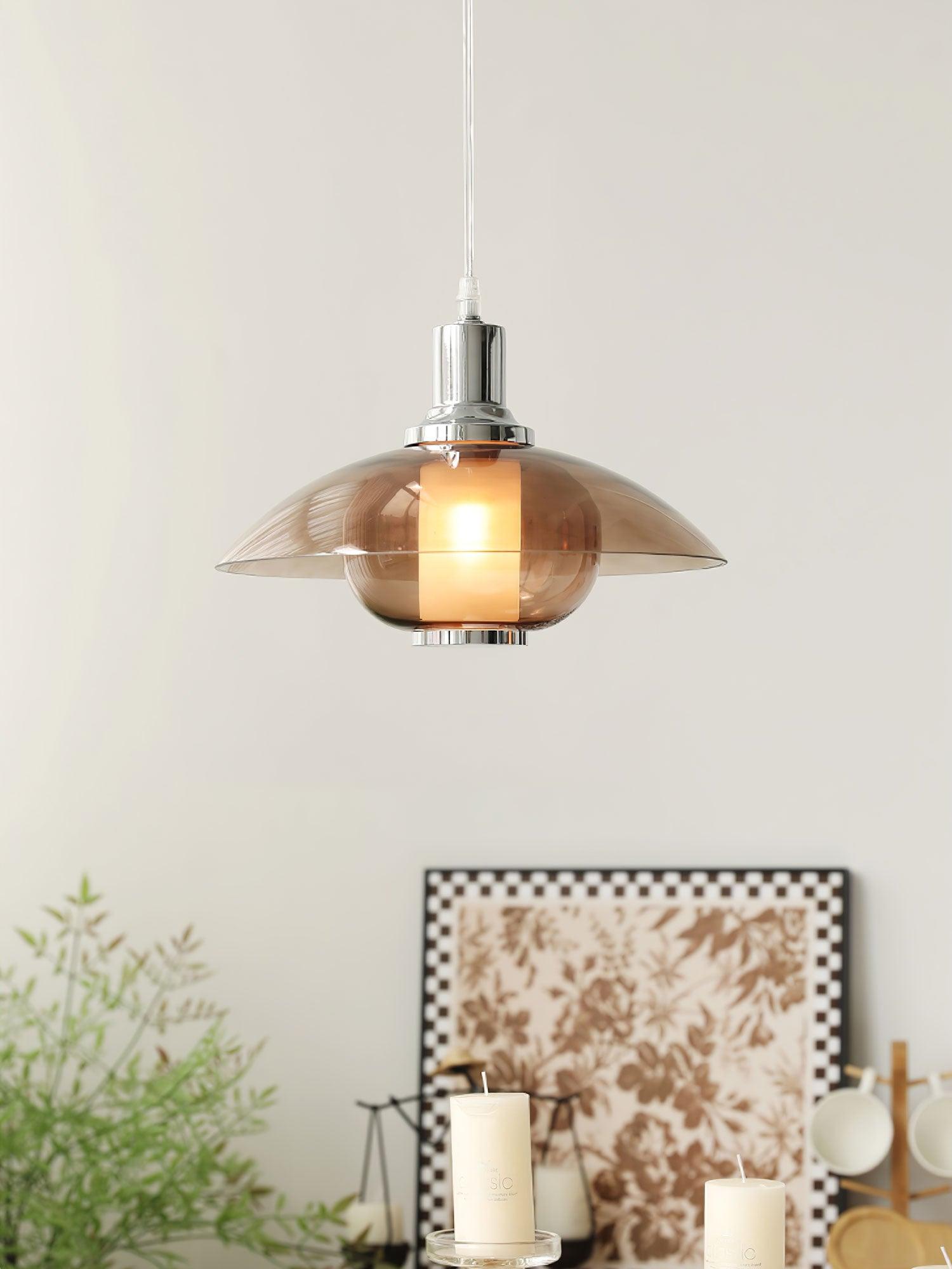 Aurelia Flying Saucer Pendant Light-Neutral Decor