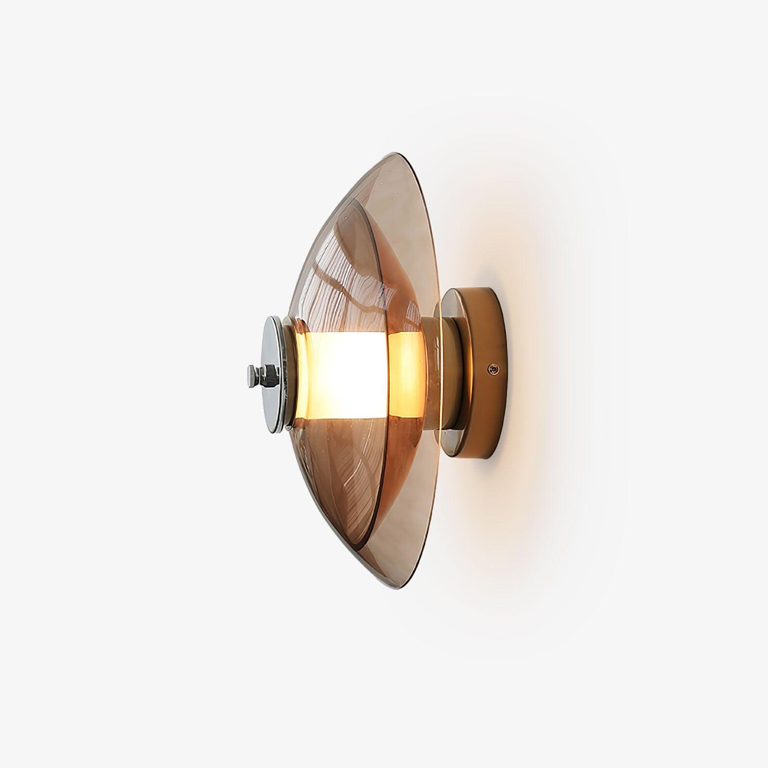 Vasolir Flying Saucer Chrome Wall Light-Neutral Decor