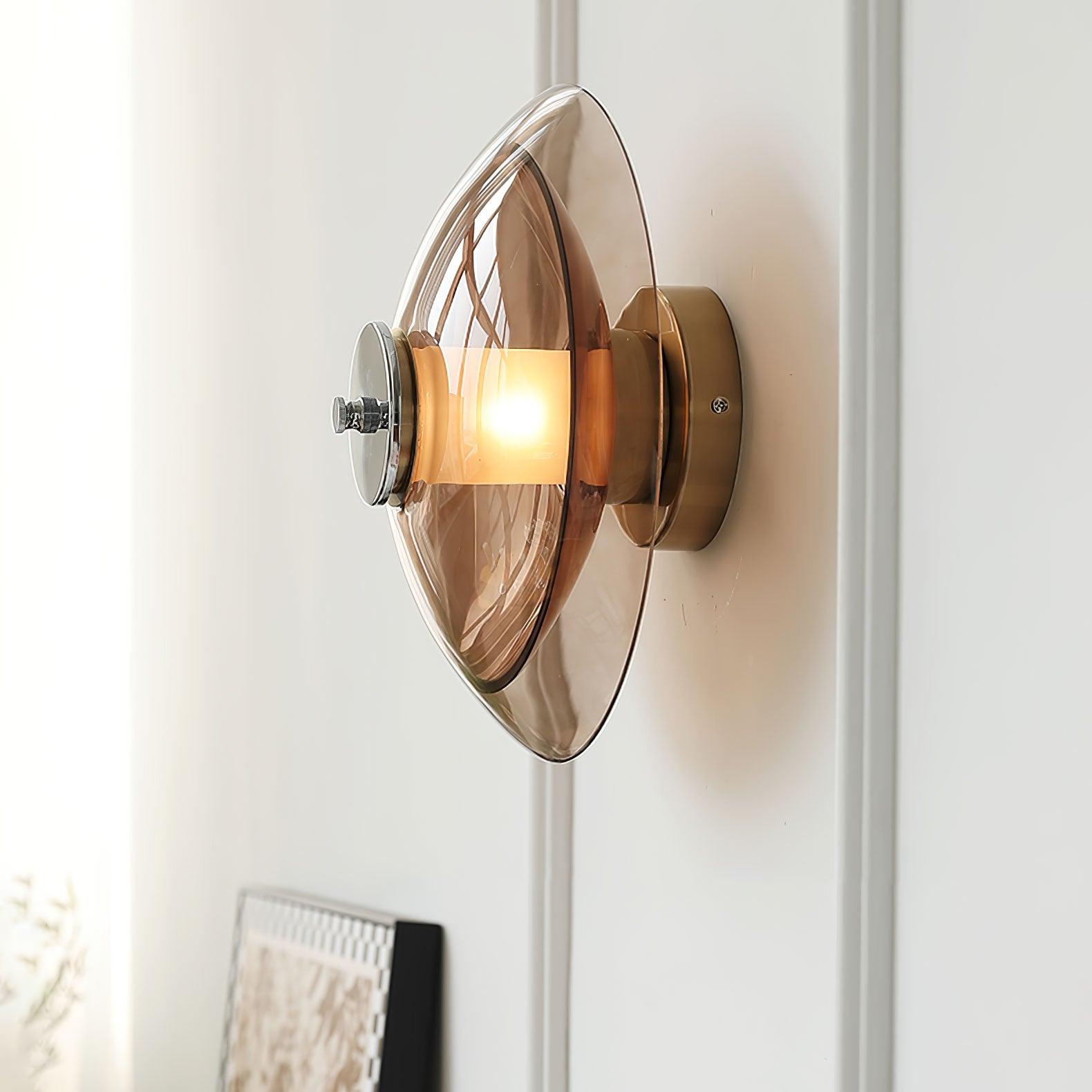 Vasolir Flying Saucer Chrome Wall Light-Neutral Decor