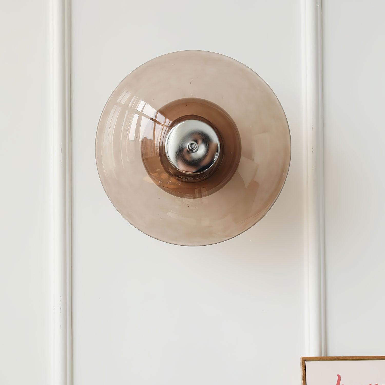 Vasolir Flying Saucer Chrome Wall Light-Neutral Decor