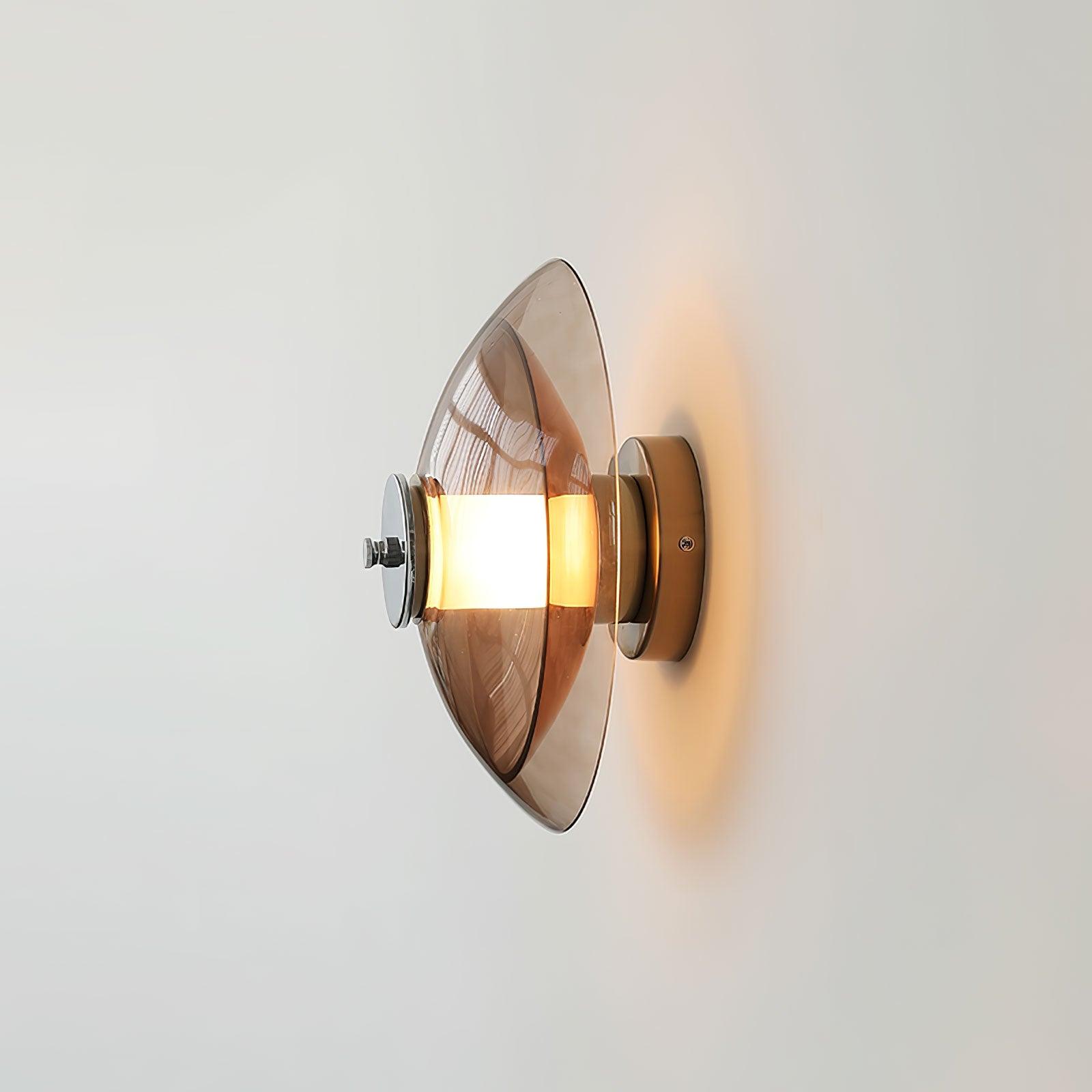 Vasolir Flying Saucer Chrome Wall Light-Neutral Decor