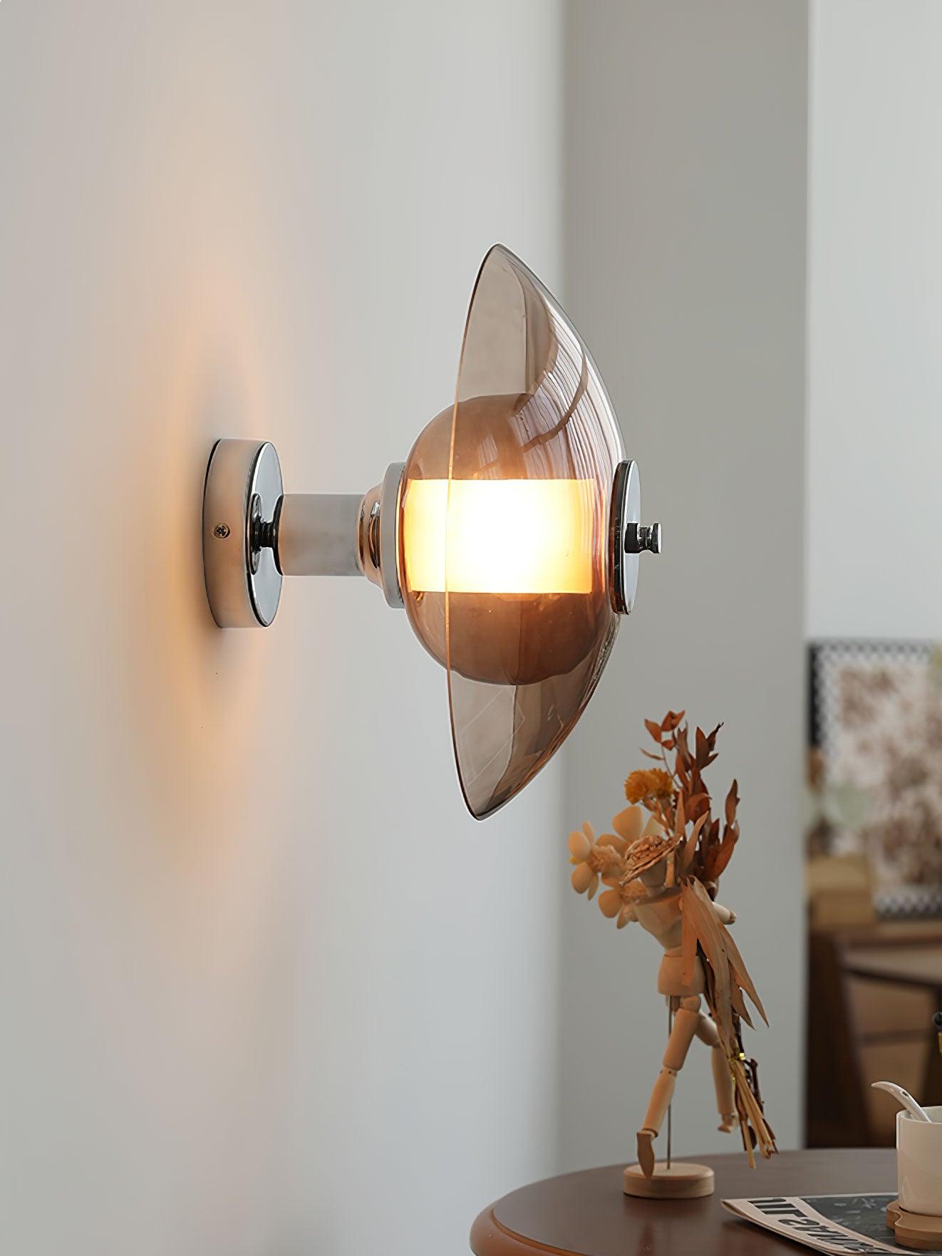 Cocarir Nordic Art Flying Saucer Plug-in Wall Light-Neutral Decor
