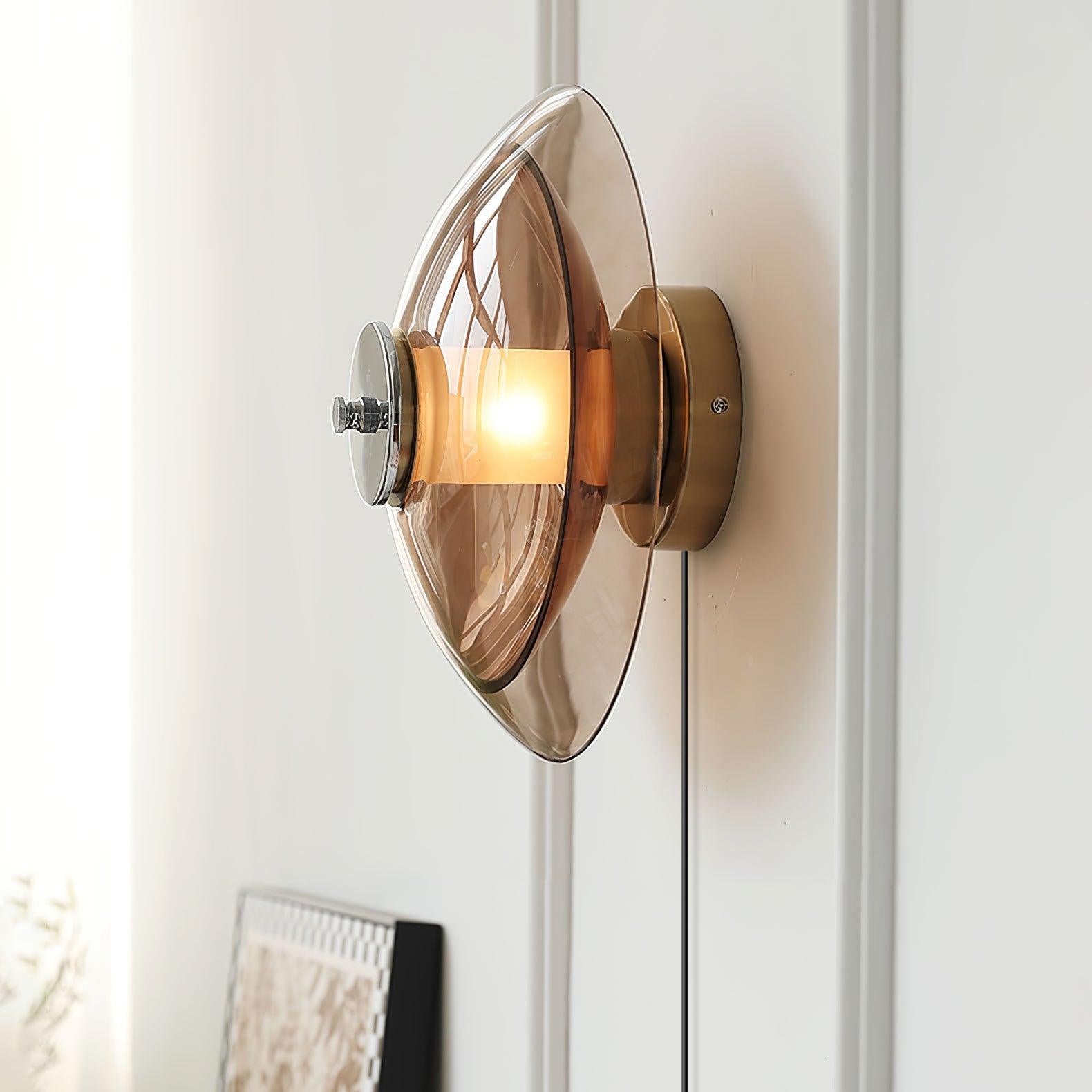 Cocarir Nordic Art Flying Saucer Plug-in Wall Light-Neutral Decor