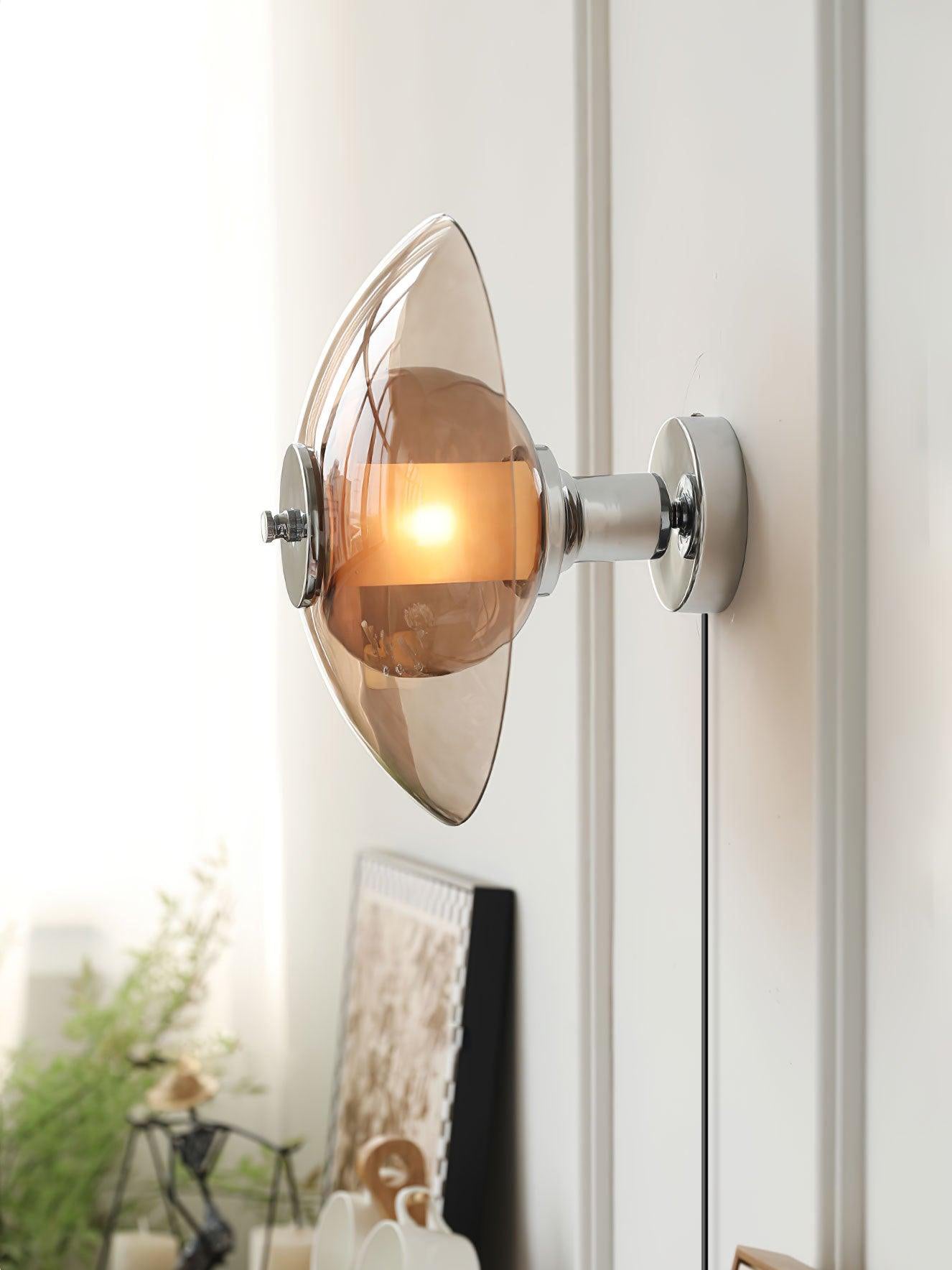 Cocarir Nordic Art Flying Saucer Plug-in Wall Light-Neutral Decor