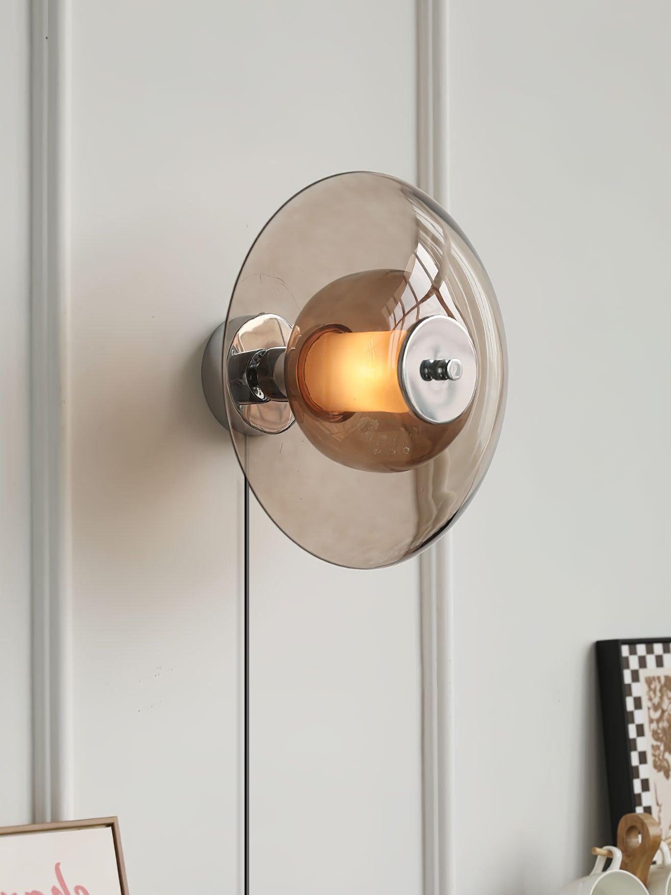 Cocarir Nordic Art Flying Saucer Plug-in Wall Light-Neutral Decor