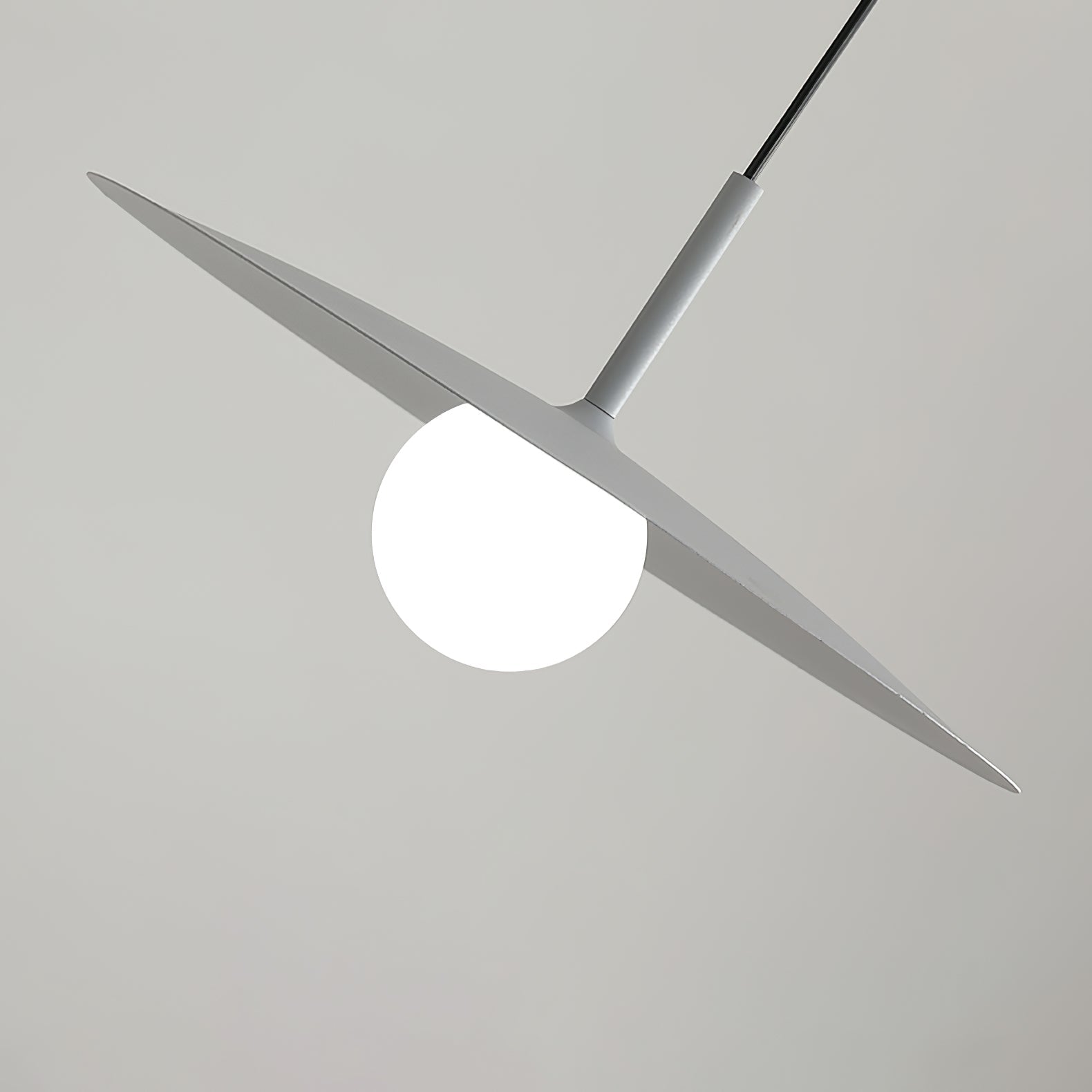 Lustra Pendant Lamp Plate Shade for Living Room-Neutral Decor