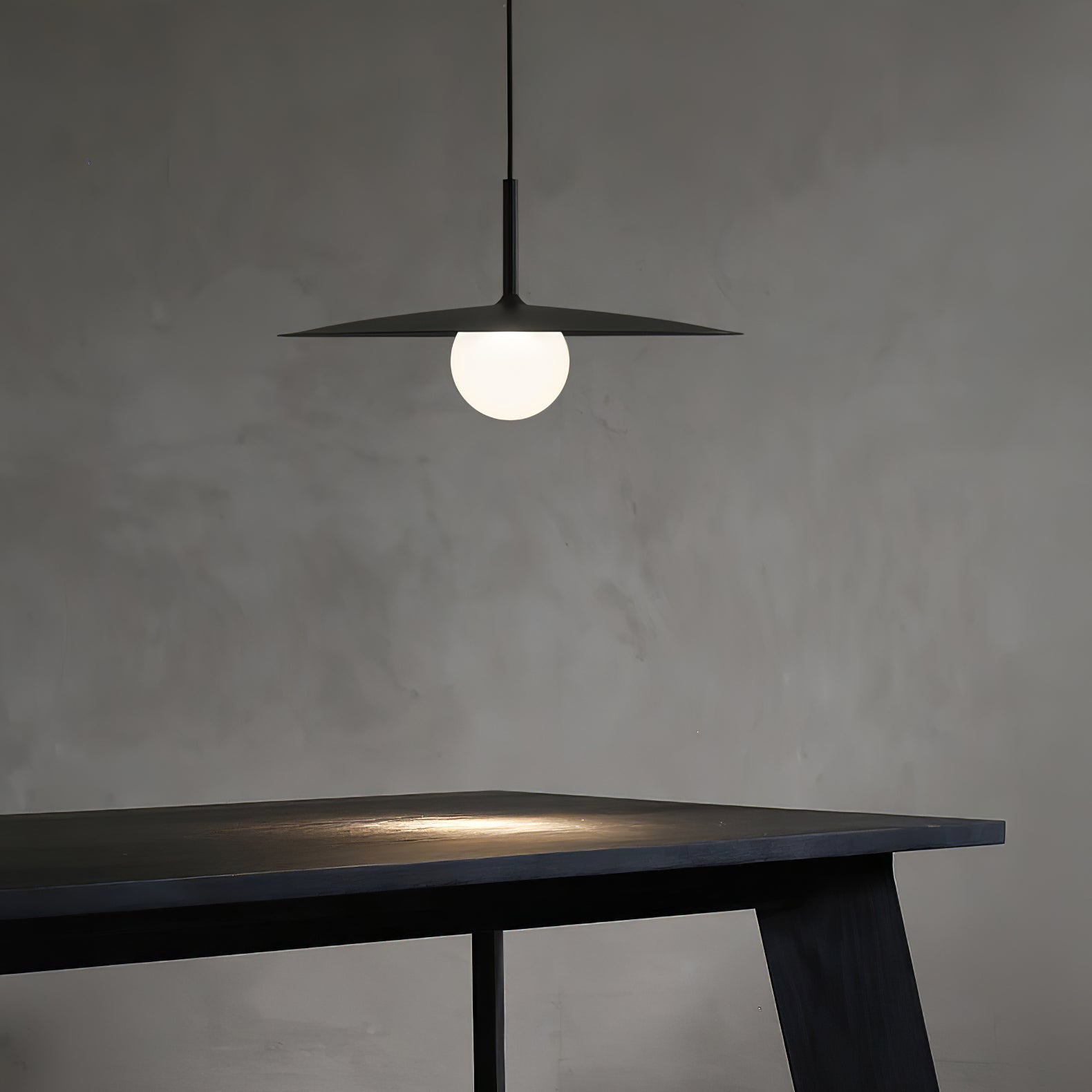 Lustra Pendant Lamp Plate Shade for Living Room-Neutral Decor