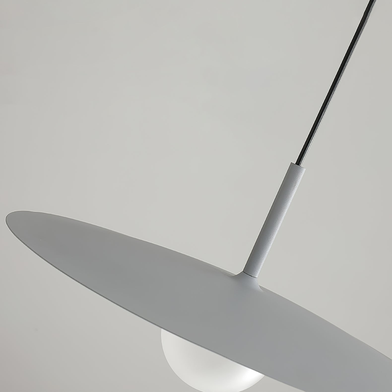 Lustra Pendant Lamp Plate Shade for Living Room-Neutral Decor