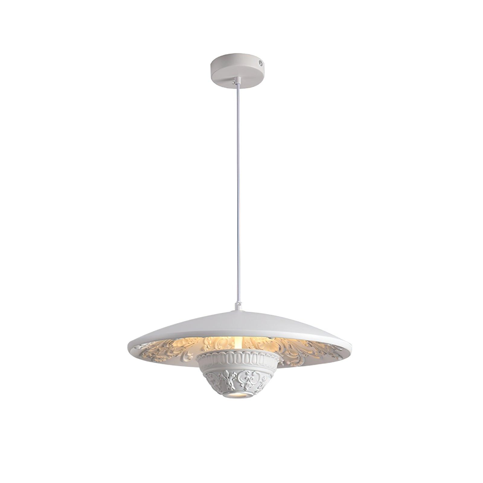 Jhel Art Flying Saucer Resin Pendant Lamp-Neutral Decor