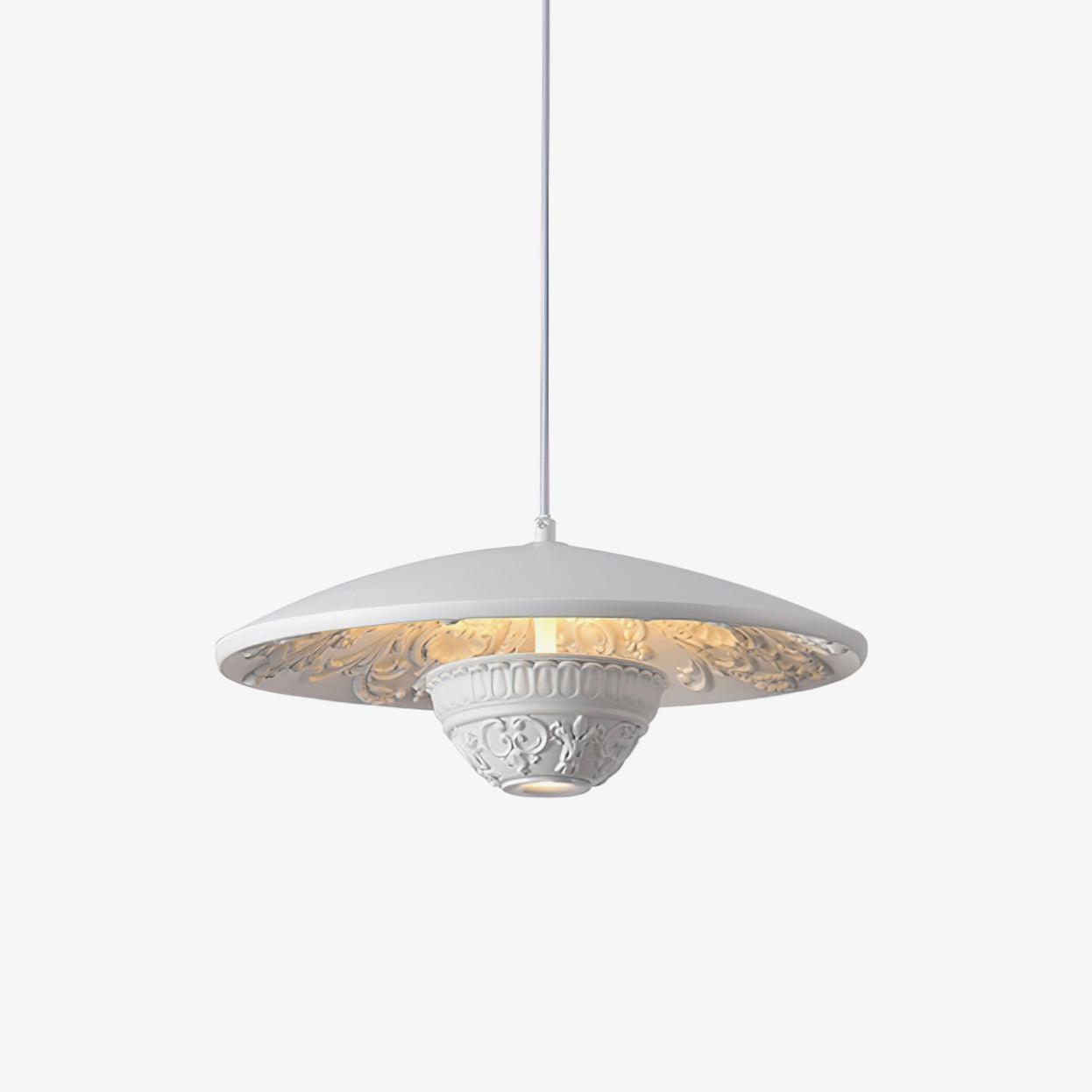 Jhel Art Flying Saucer Resin Pendant Lamp-Neutral Decor