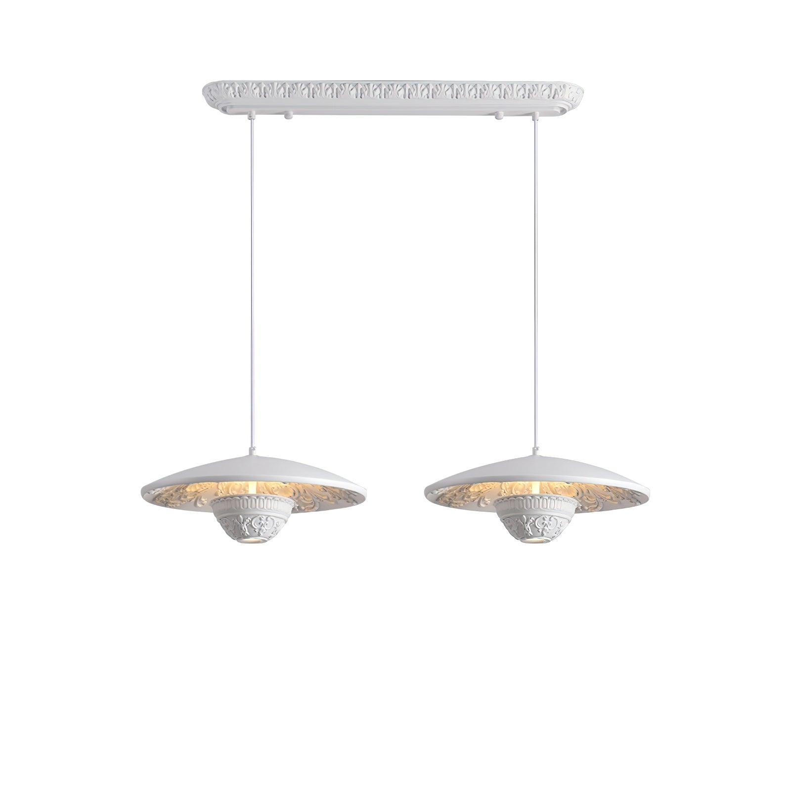 Jhel Art Flying Saucer Resin Pendant Lamp-Neutral Decor