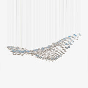 Ilvyniel Crystal Wave Chandelier-Neutral Decor
