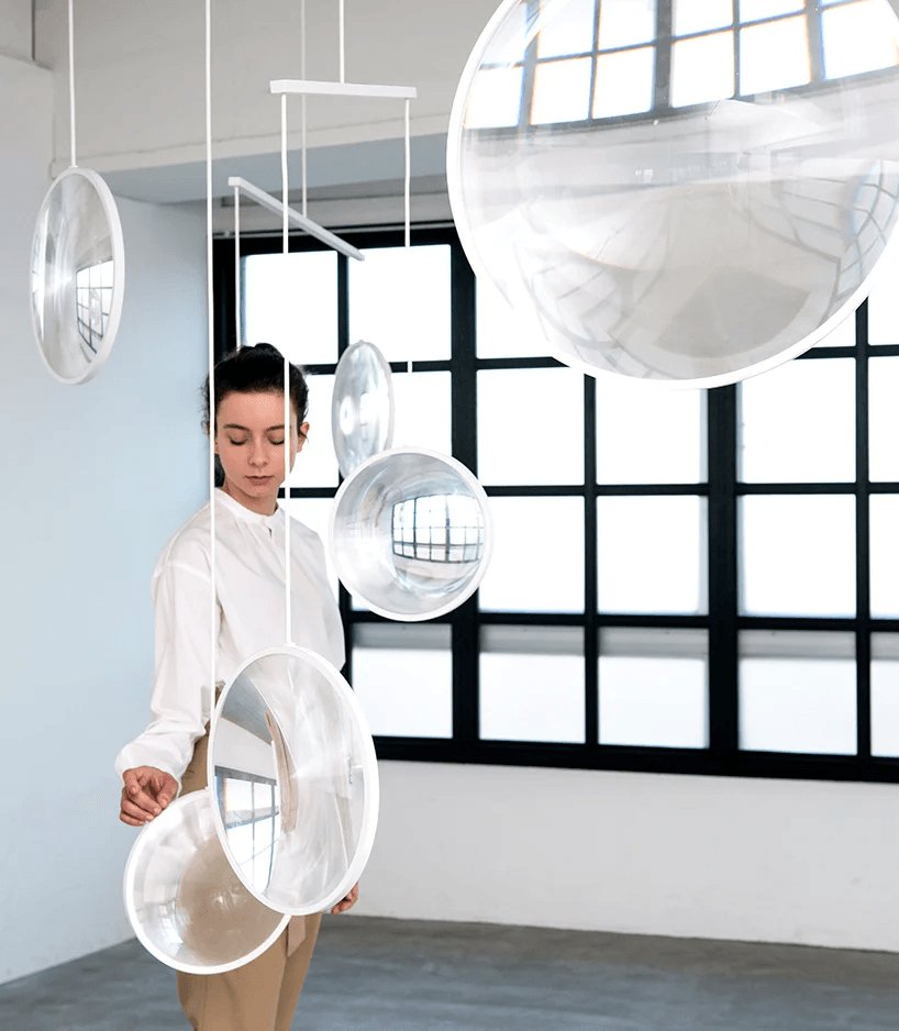 Veloria Glass Artistic Pendant Lamp-Neutral Decor