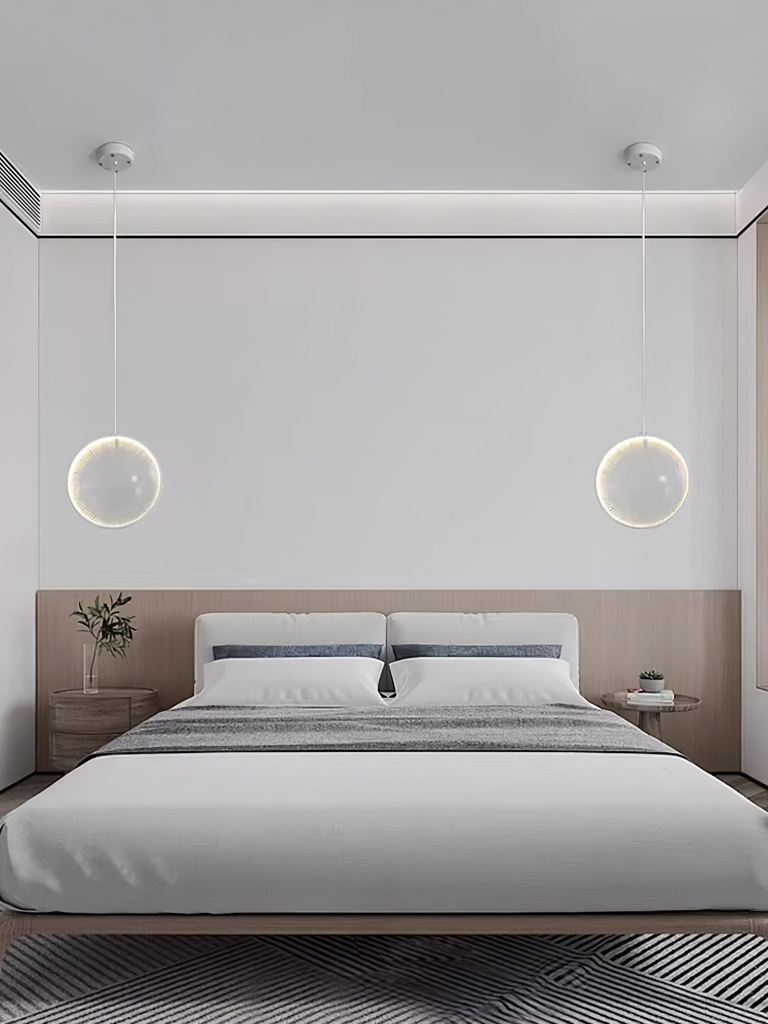 Veloria Glass Artistic Pendant Lamp-Neutral Decor