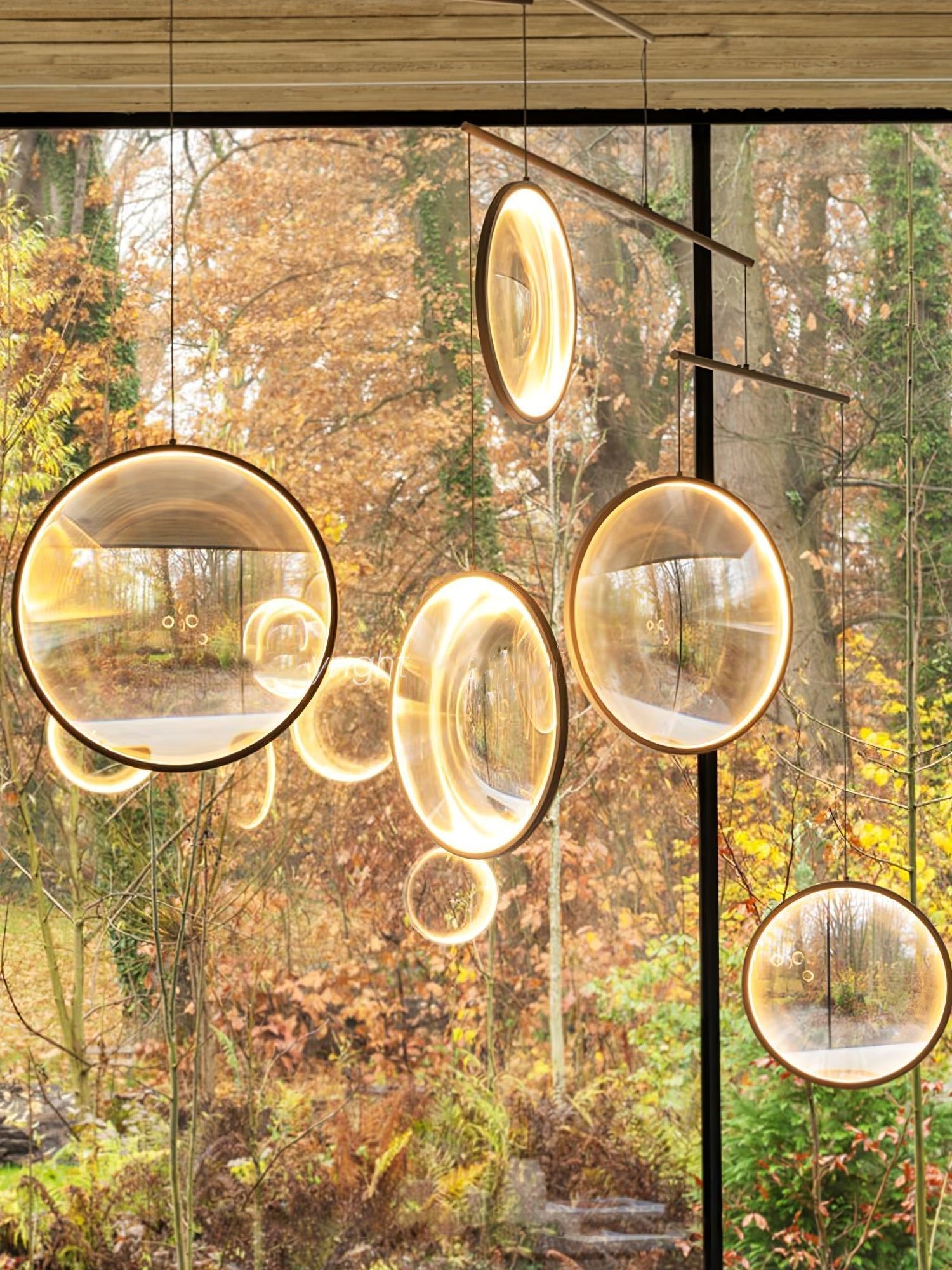 Veloria Glass Artistic Pendant Lamp-Neutral Decor