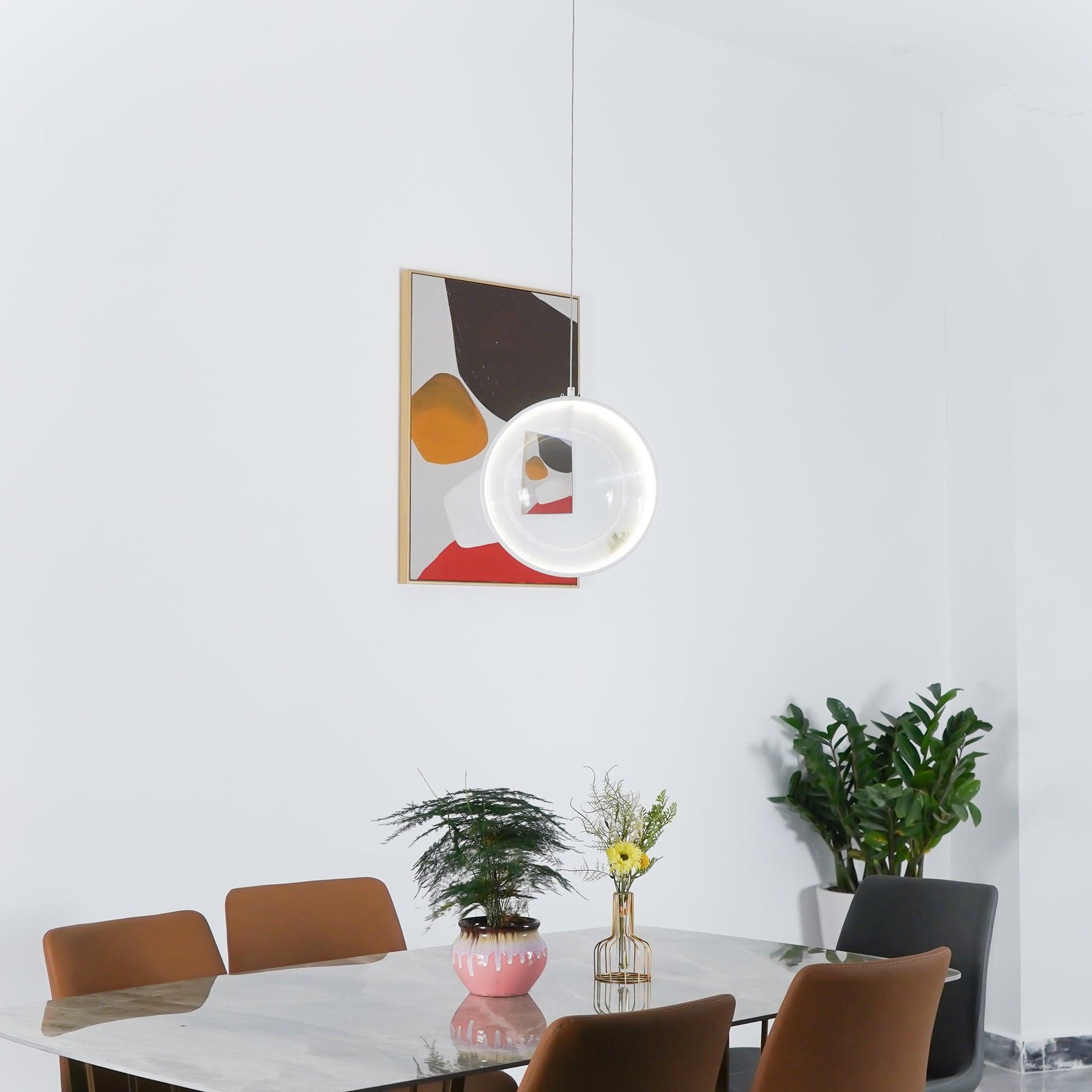 Veloria Glass Artistic Pendant Lamp-Neutral Decor