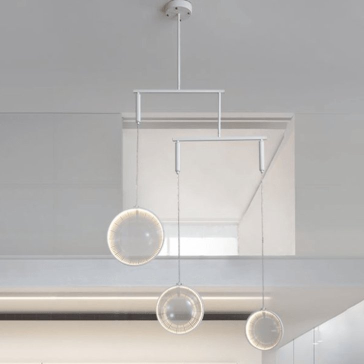 Veloria Glass Artistic Pendant Lamp-Neutral Decor