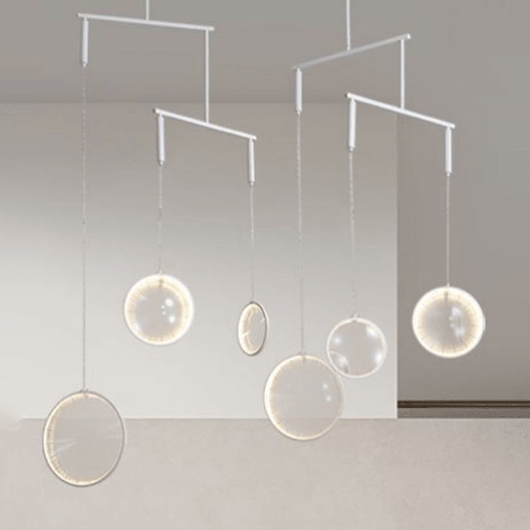 Veloria Glass Artistic Pendant Lamp-Neutral Decor