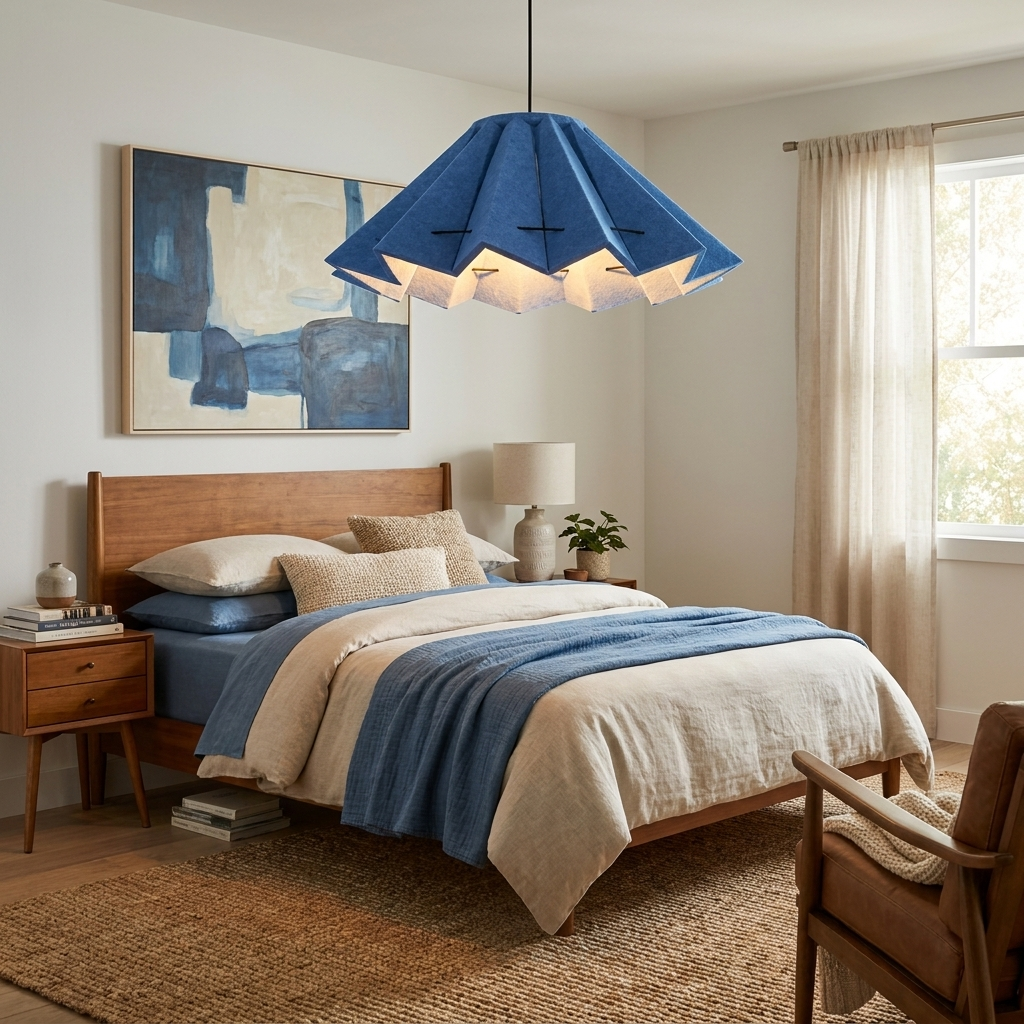 Fold Acoustic Felt Pleated Pendant Lamp-Neutral Decor